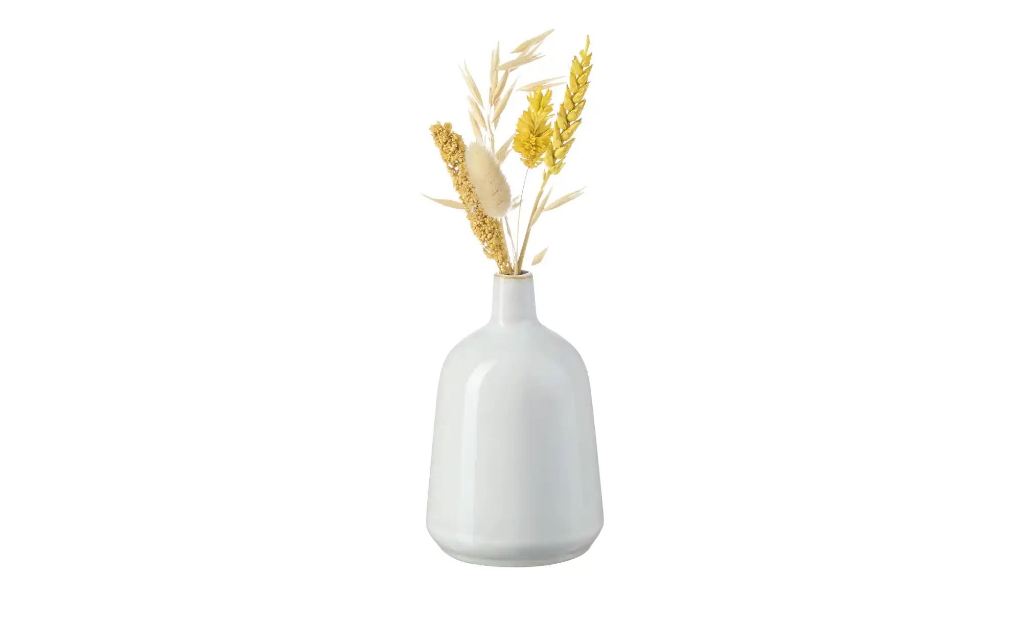 HOME STORY Vase, 3er-Set ¦ weiß ¦ Porzellan ¦ Maße (cm): H: 13,5  Ø: 8.5 Ac günstig online kaufen