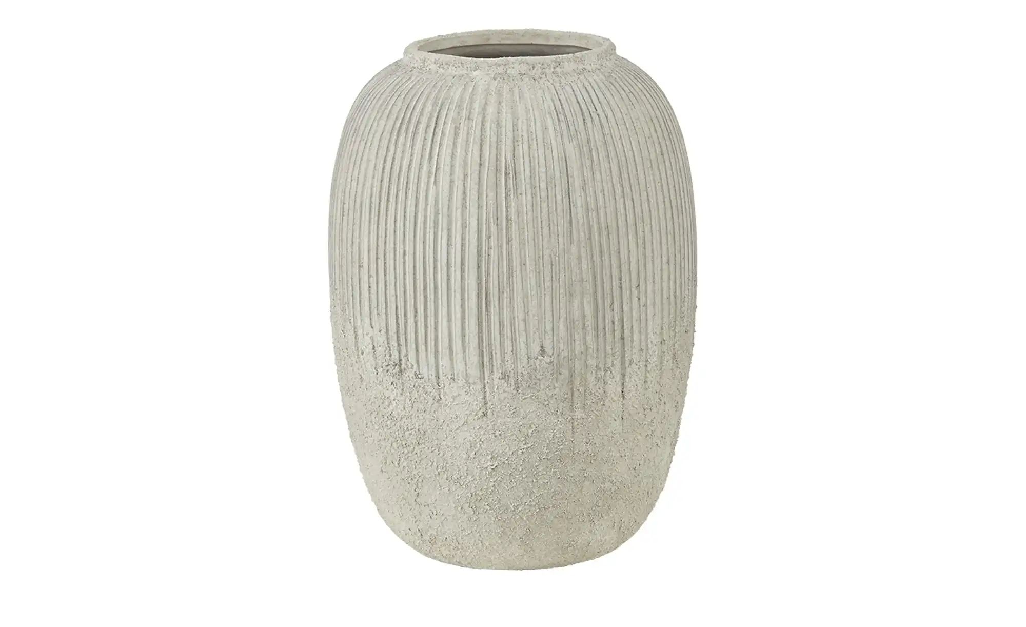 Vase ¦ grau ¦ Steinzeug ¦ Maße (cm): H: 24,5  Ø: 17.5 Accessoires > Vasen - günstig online kaufen