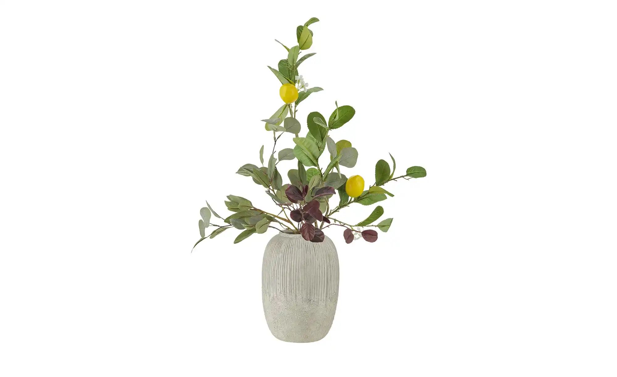 Vase ¦ grau ¦ Steinzeug ¦ Maße (cm): H: 24,5  Ø: 17.5 Accessoires > Vasen - günstig online kaufen