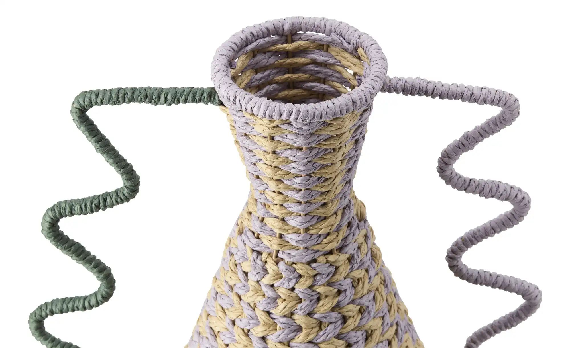 HOME STORY Deko Vase   ¦ mehrfarbig ¦ Papier,Eisen ¦ Maße (cm): B: 31 H: 47 günstig online kaufen