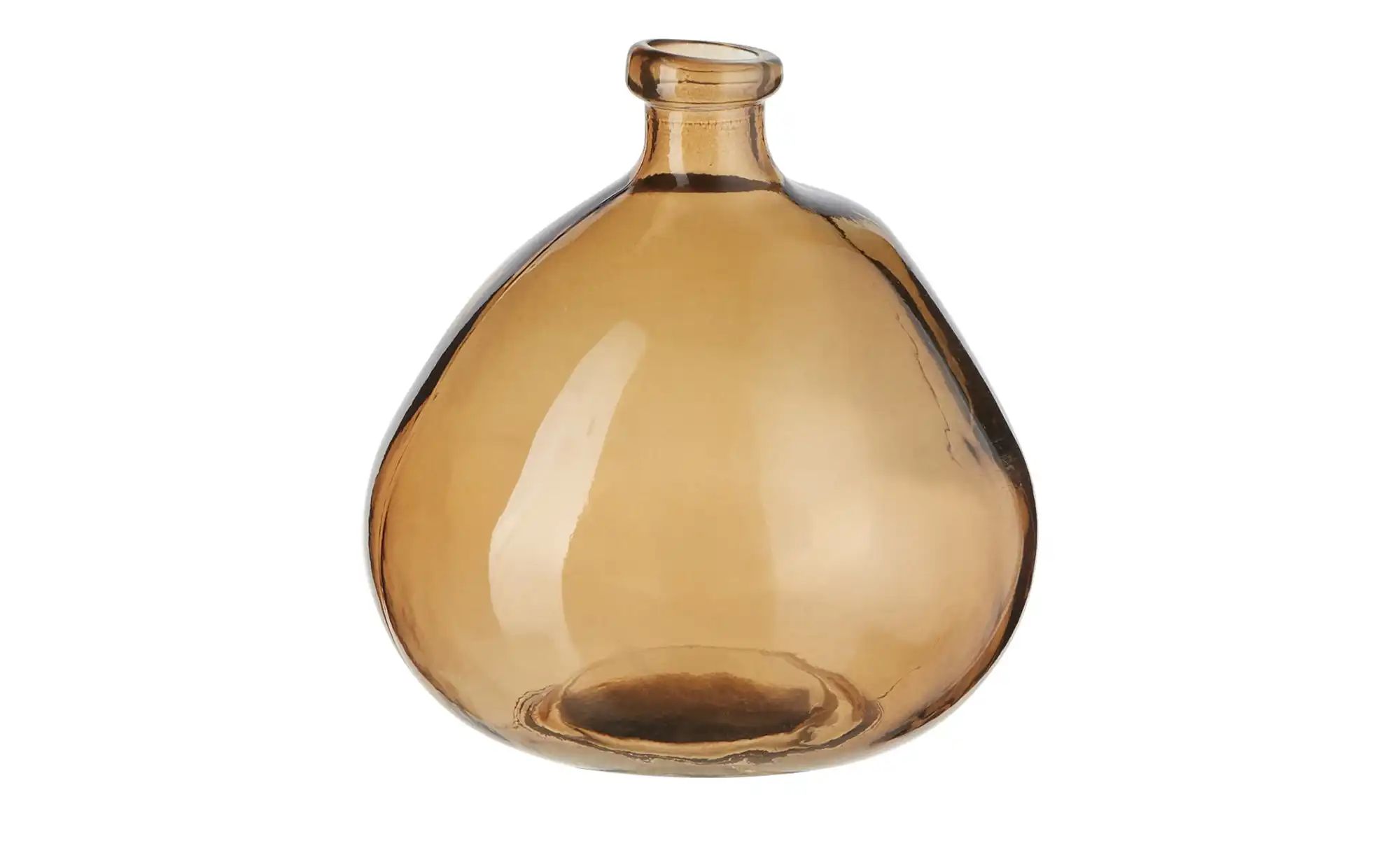 Vase ¦ braun ¦ Glas ¦ Maße (cm): H: 23  Ø: 20 Accessoires > Vasen - Höffner günstig online kaufen