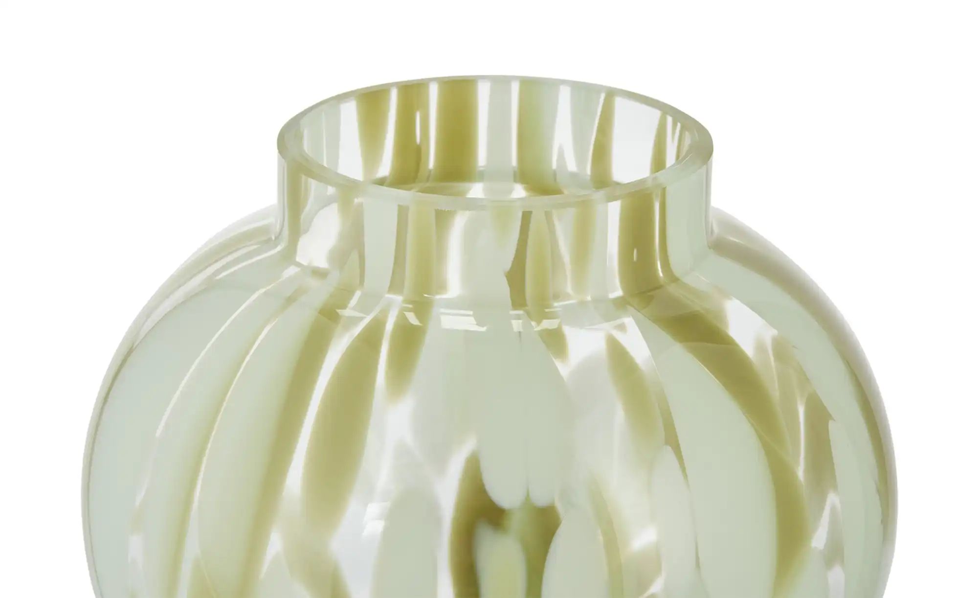 Vase ¦ gelb ¦ Glas ¦ Maße (cm): H: 21  Ø: 17 Accessoires > Vasen - Höffner günstig online kaufen