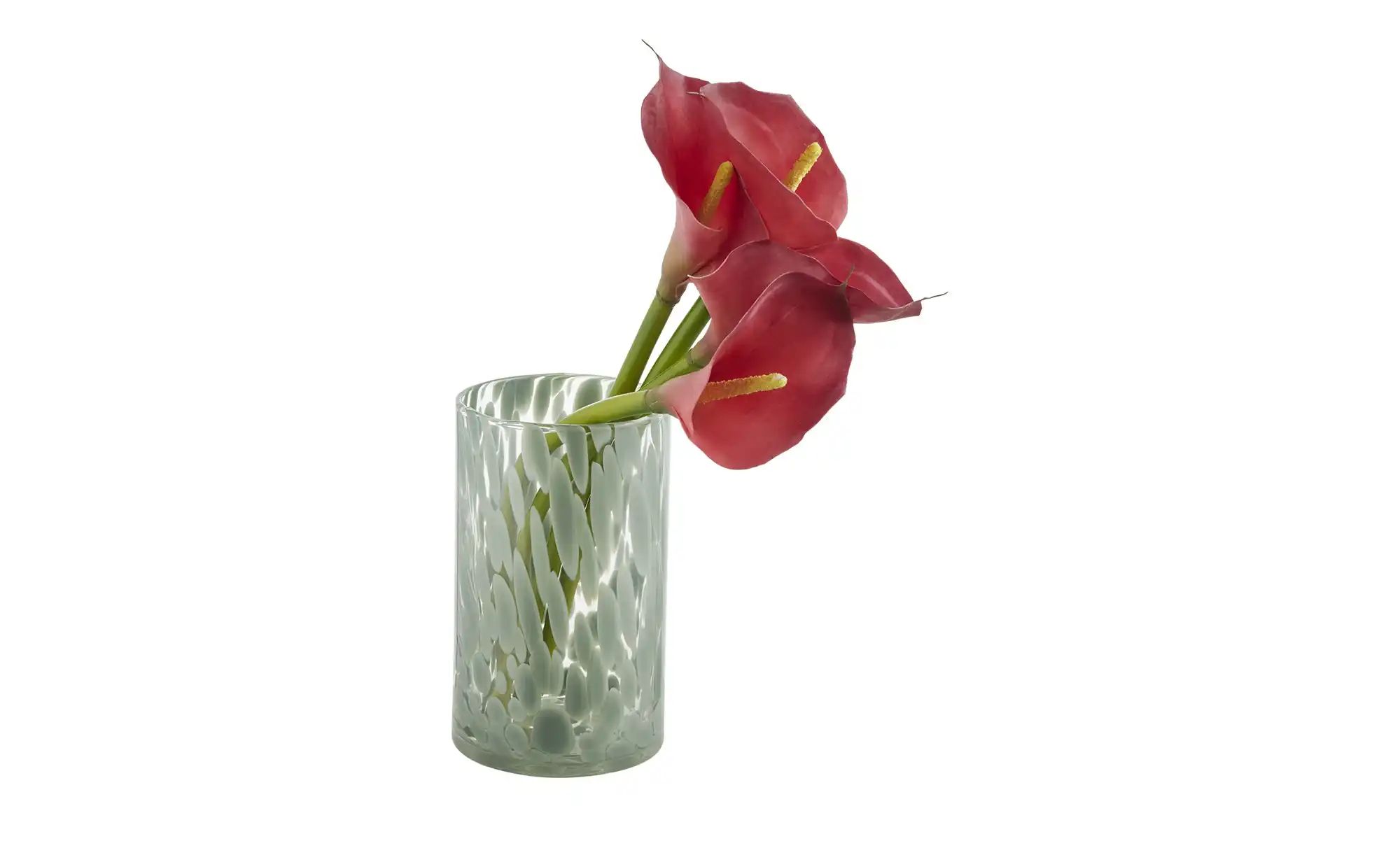 Vase ¦ grün ¦ Glas ¦ Maße (cm): H: 20  Ø: 12 Accessoires > Vasen - Höffner günstig online kaufen