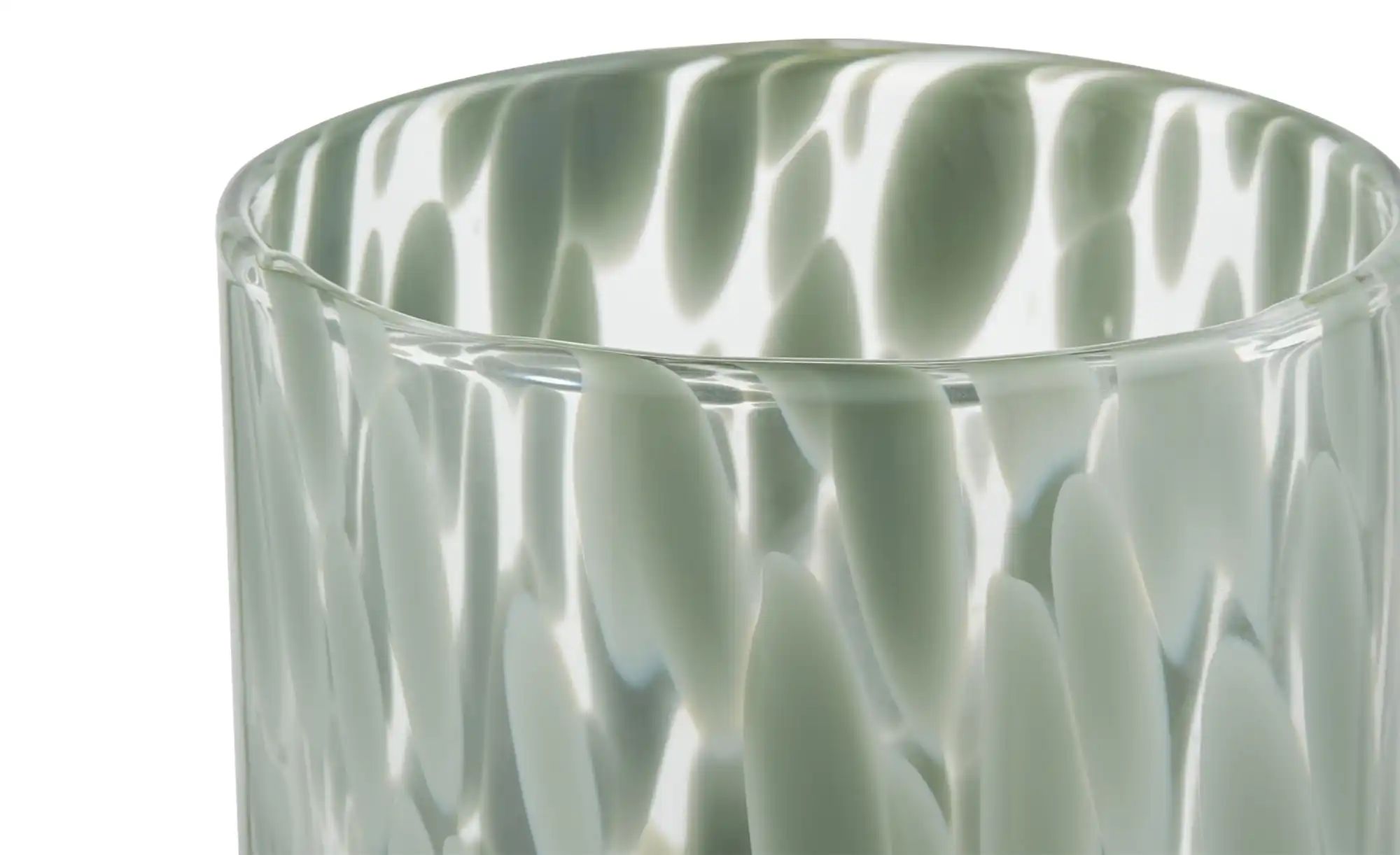 Thumbnail - HOME STORY Vase   ¦ grün ¦ Glas ¦ Maße (cm): H: 20  Ø: 12 Accessoires > Vasen - Höffner