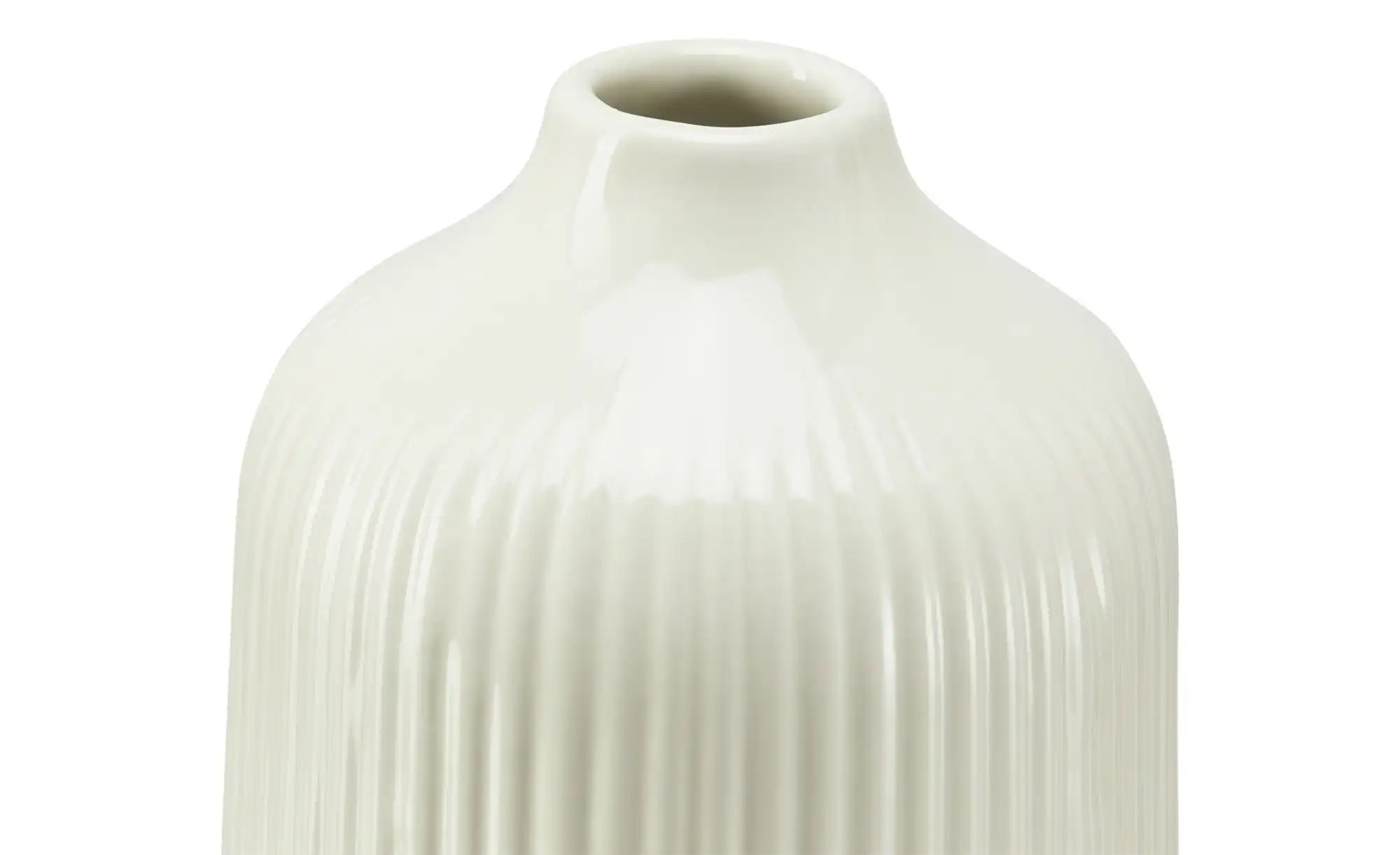 HOME STORY Vase   ¦ creme ¦ Dolomite ¦ Maße (cm): H: 20  Ø: 10 Accessoires günstig online kaufen