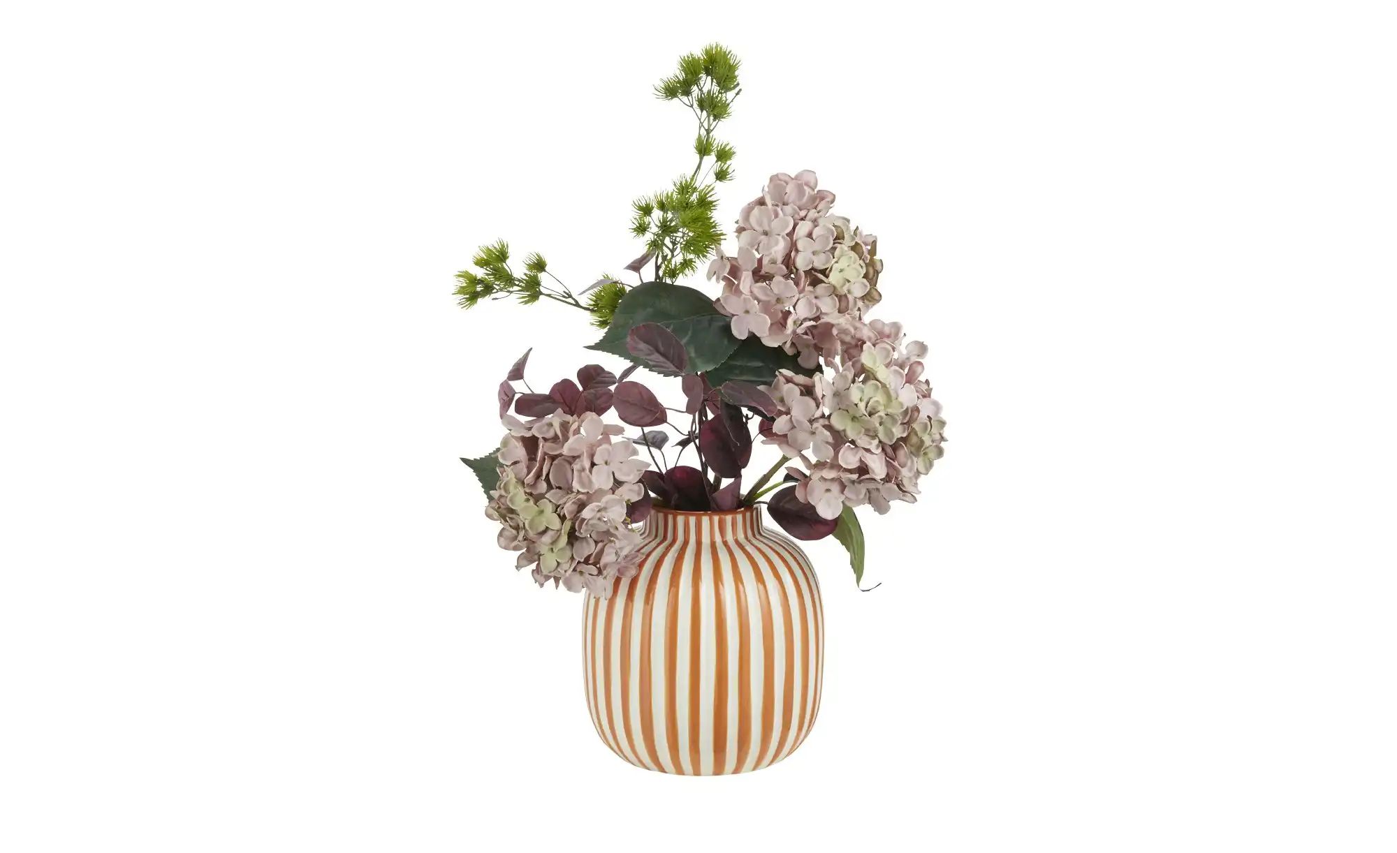 HOME STORY Vase   ¦ orange ¦ Dolomite ¦ Maße (cm): H: 20,5  Ø: 19 Accessoir günstig online kaufen