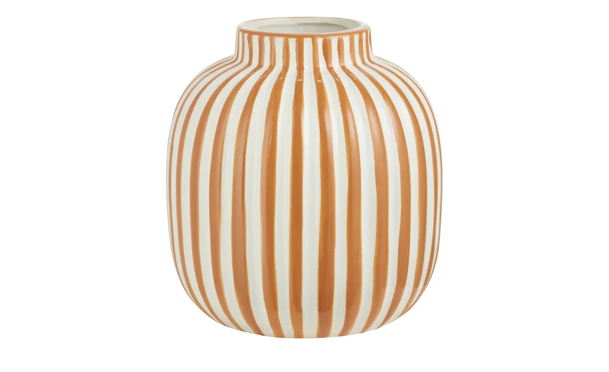 HOME STORY Vase ¦ orange ¦ Dolomite ¦ Maße (cm): H: 20,5  Ø: 19 Accessoires günstig online kaufen