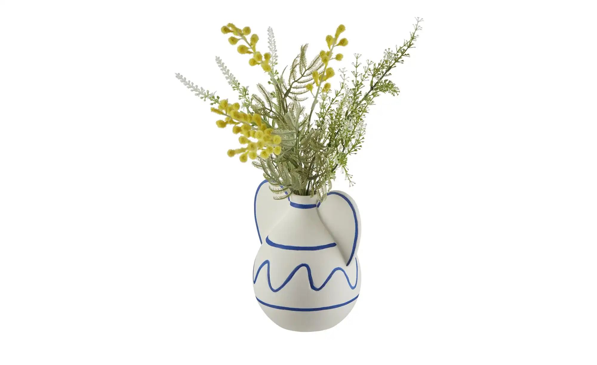 Thumbnail - HOME STORY Vase ¦ weiß ¦ Porzellan ¦ Maße (cm): H: 16 Ø: 13 Accessoires > Vasen - Höffner