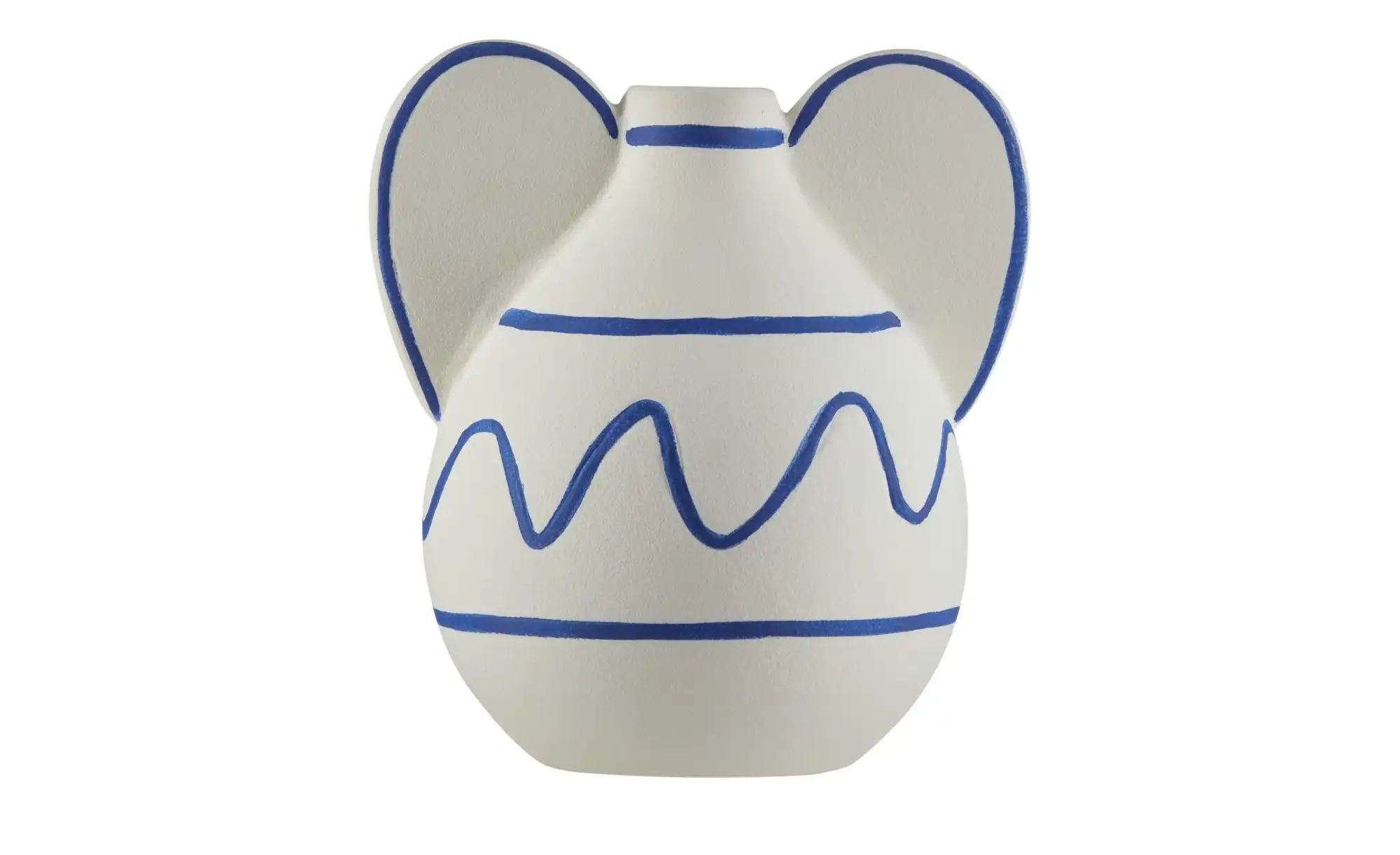 HOME STORY Vase ¦ weiß ¦ Porzellan ¦ Maße (cm): H: 16  Ø: 13 Accessoires > günstig online kaufen