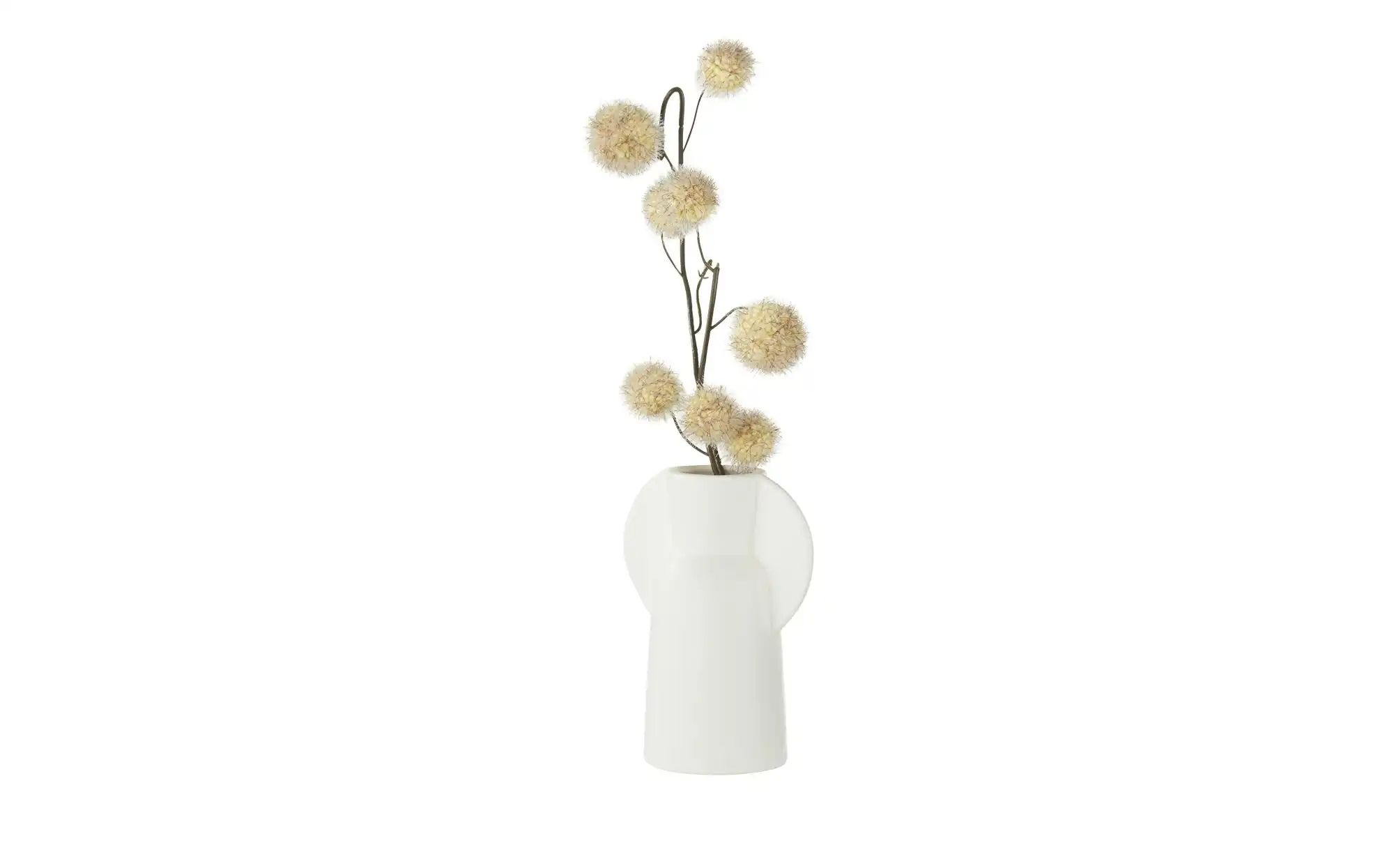 HOME STORY Vase ¦ weiß ¦ Porzellan ¦ Maße (cm): B: 7,5 H: 15,5 Accessoires günstig online kaufen