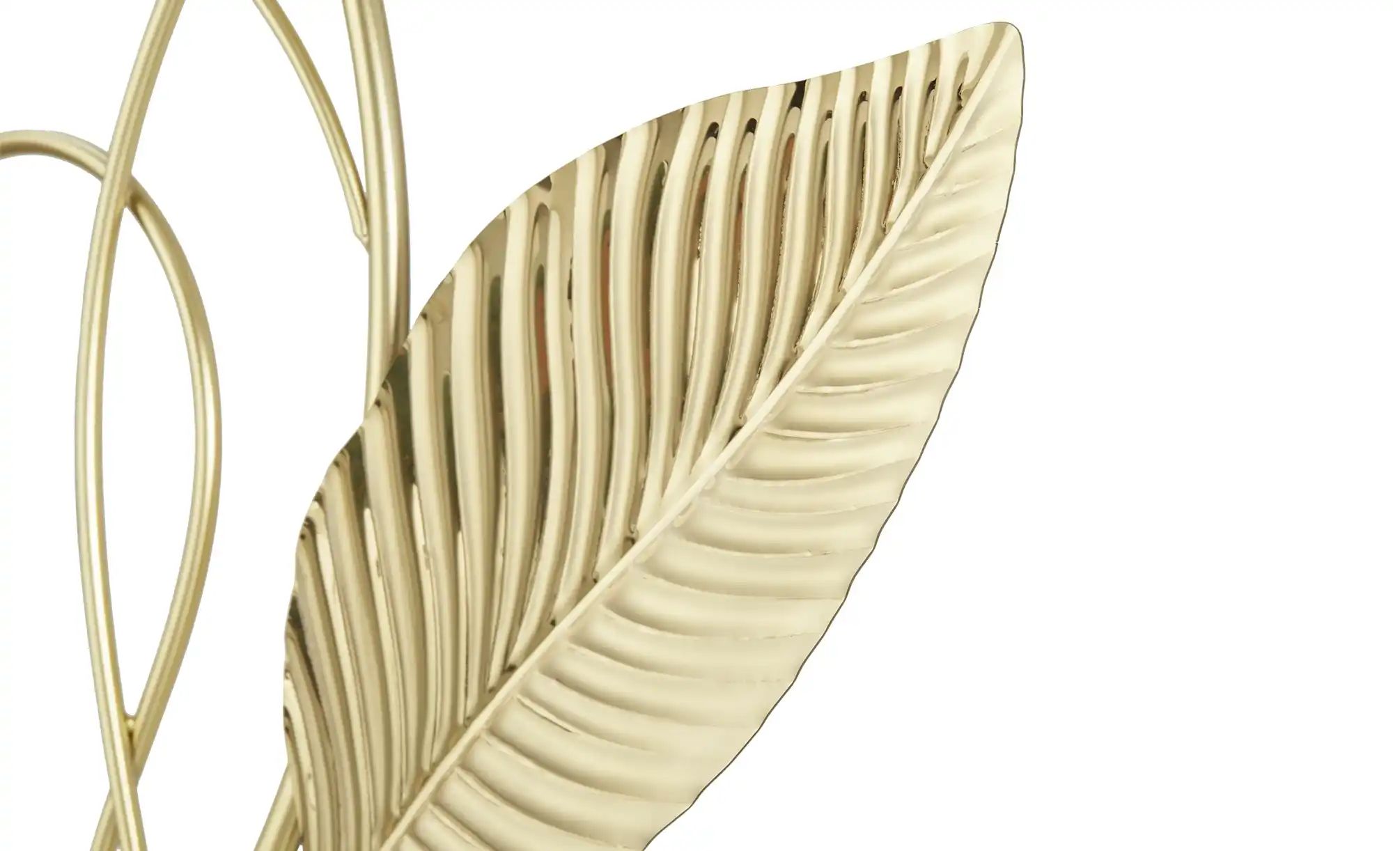 Thumbnail - HOME STORY Wanddekoration Blumen ¦ gold ¦ Edelstahl,Metall ¦ Maße (cm): B: 81,9 H: 6,4 Accessoires > Dekoartikel - Höf...