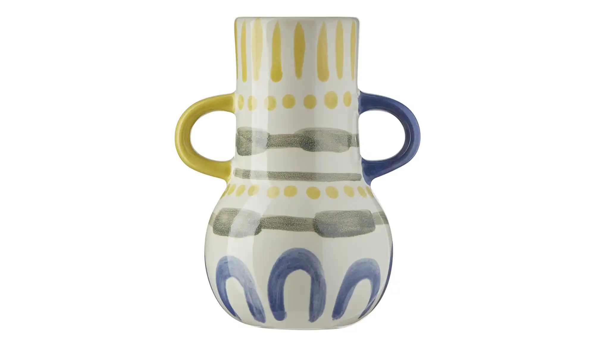 HOME STORY Vase ¦ mehrfarbig ¦ Steingut ¦ Maße (cm): B: 12,3 H: 20 Accessoi günstig online kaufen