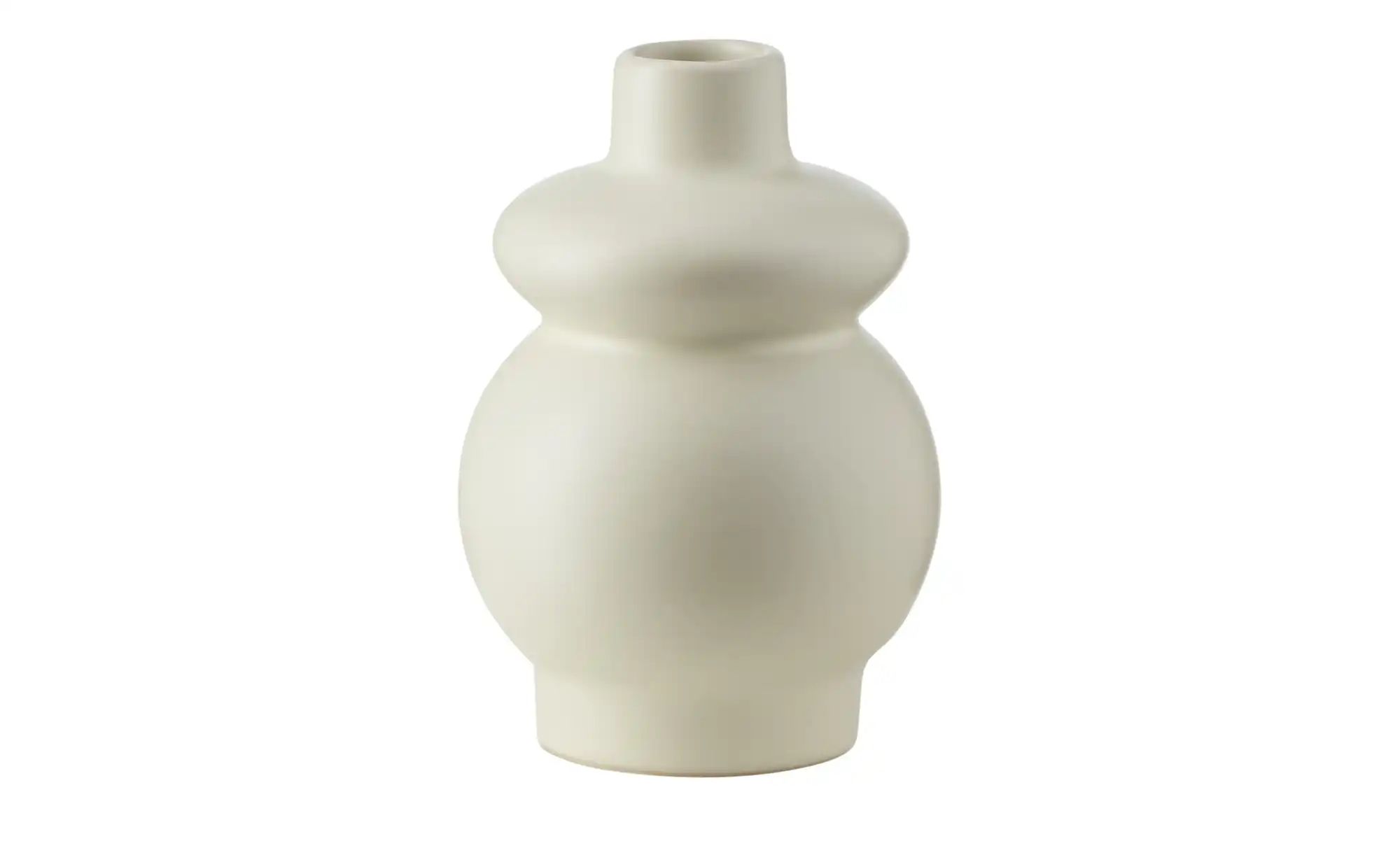 HOME STORY Vase ¦ creme ¦ Steingut ¦ Maße (cm): B: 8 H: 12 Accessoires > Va günstig online kaufen