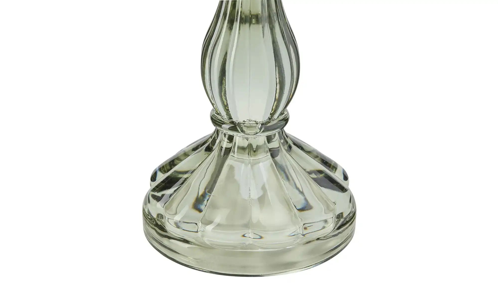 HOME STORY Kerzenhalter   ¦ grün ¦ Glas ¦ Maße (cm): H: 16,5  Ø: 8.3 Access günstig online kaufen