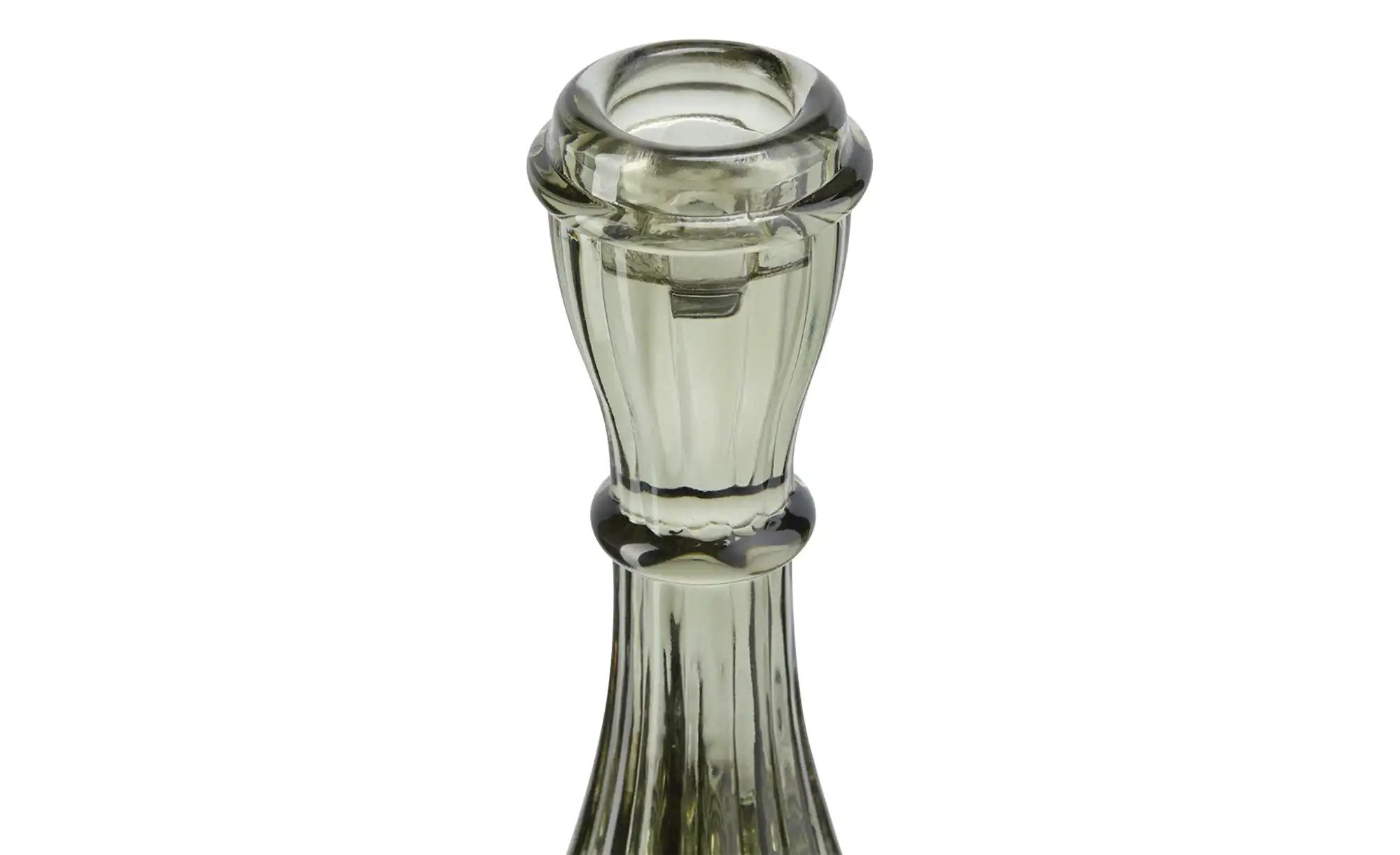 Thumbnail - HOME STORY Kerzenhalter   ¦ grün ¦ Glas ¦ Maße (cm): H: 21  Ø: 9.7 Accessoires > Kerzen & Kerzenständer > Kerzenständer ...