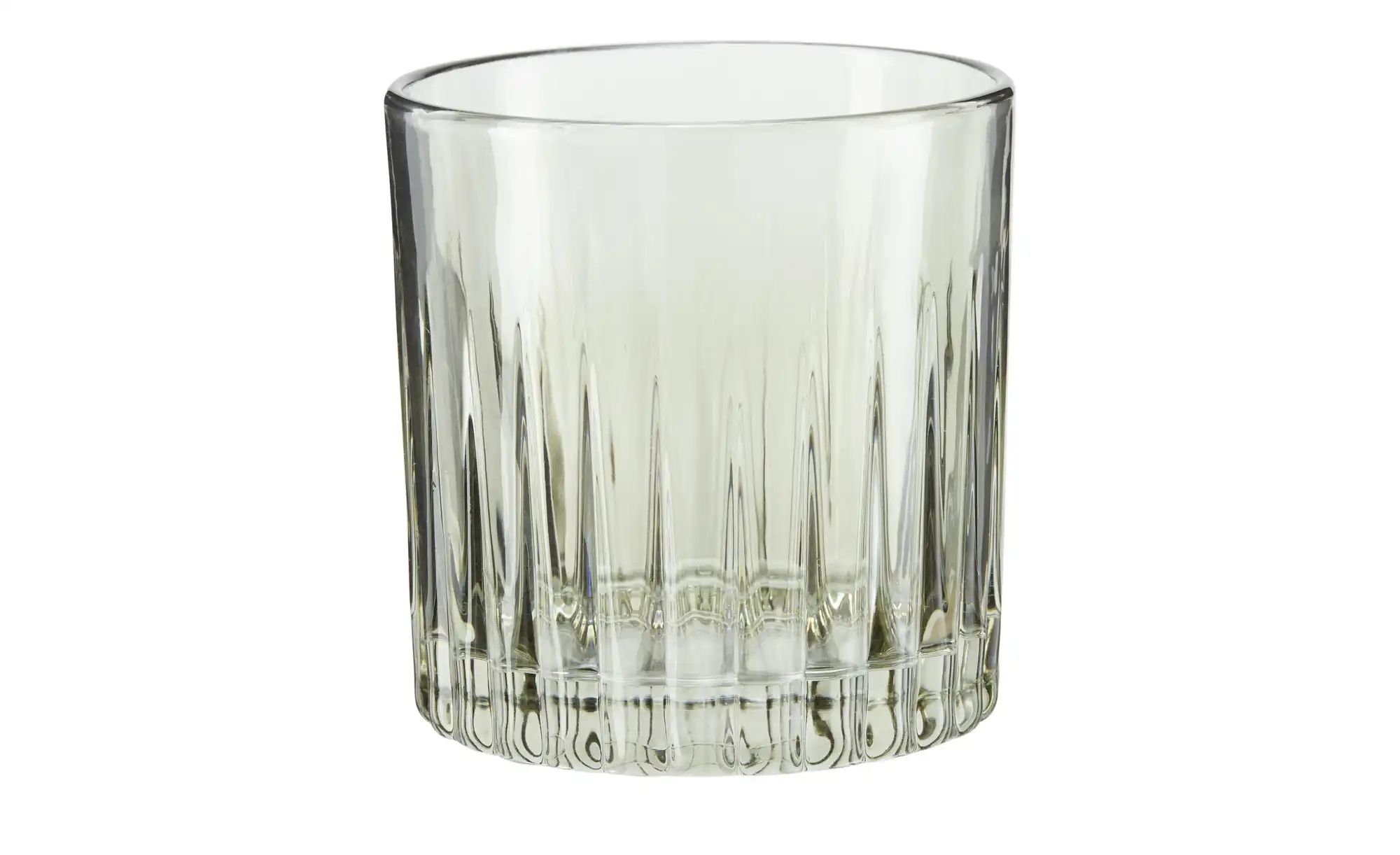 HOME STORY Teelichtglas   ¦ grau ¦ Glas ¦ Maße (cm): H: 8  Ø: 9 Accessoires günstig online kaufen