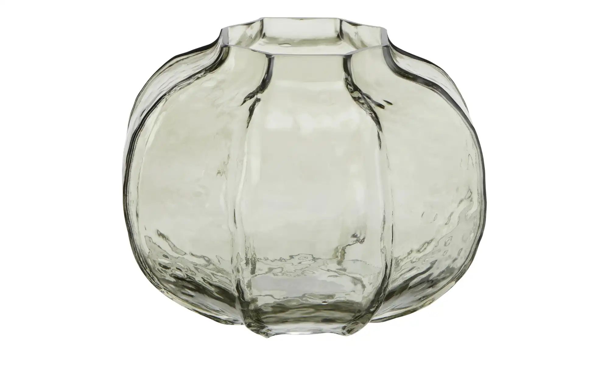 HOME STORY Vase ¦ grau ¦ Glas ¦ Maße (cm): H: 14,8  Ø: 20 Accessoires > Vas günstig online kaufen