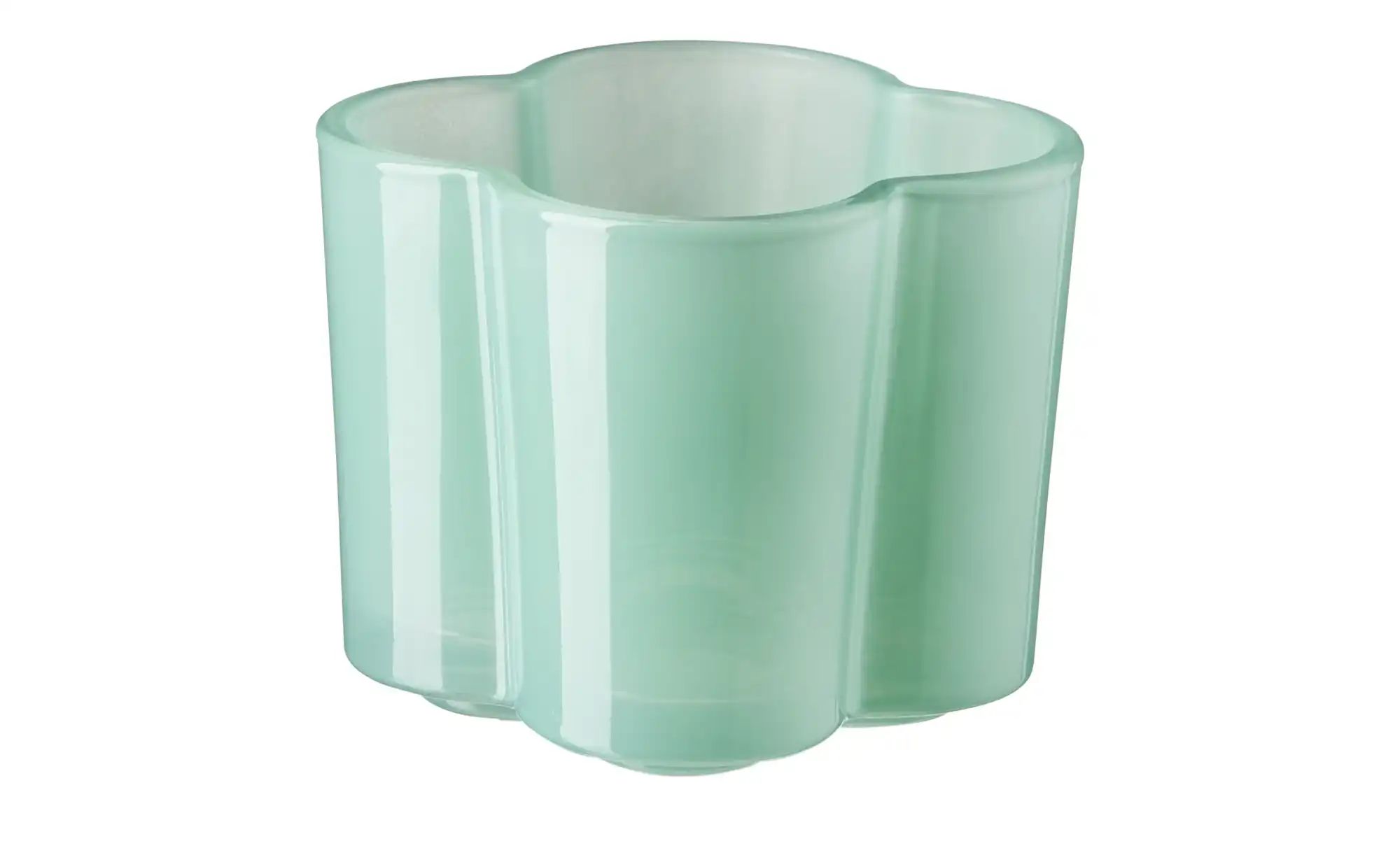 HOME STORY Teelichthalter   ¦ grün ¦ Glas ¦ Maße (cm): H: 7,8  Ø: 9.8 Acces günstig online kaufen