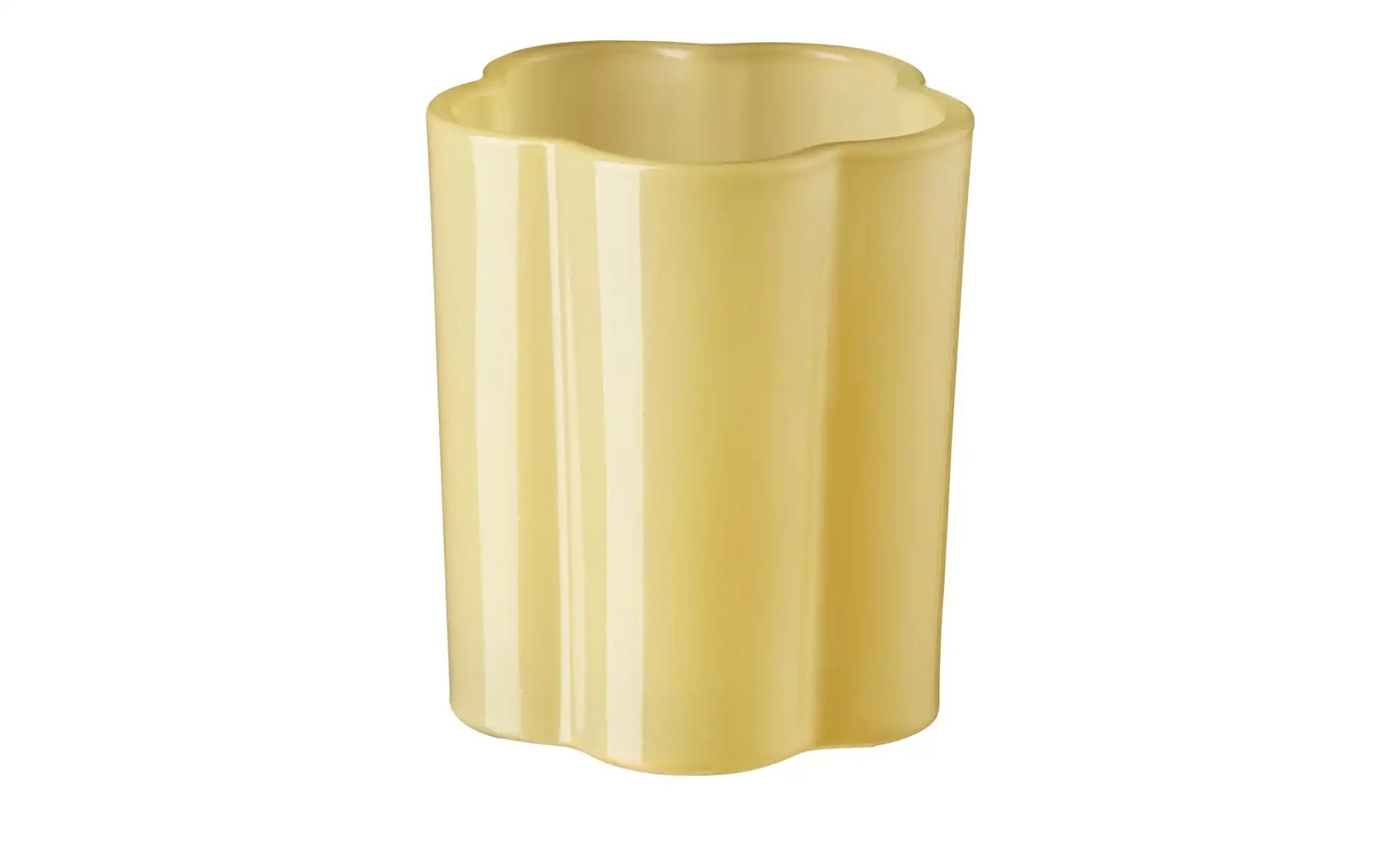 HOME STORY Teelichthalter   ¦ gelb ¦ Glas ¦ Maße (cm): H: 8,5  Ø: 7.2 Acces günstig online kaufen