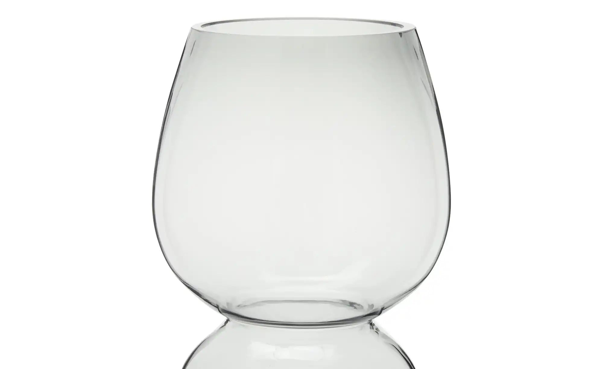 HOME STORY Vase ¦ grau ¦ Glas ¦ Maße (cm): B: 15 H: 34 Accessoires > Vasen günstig online kaufen