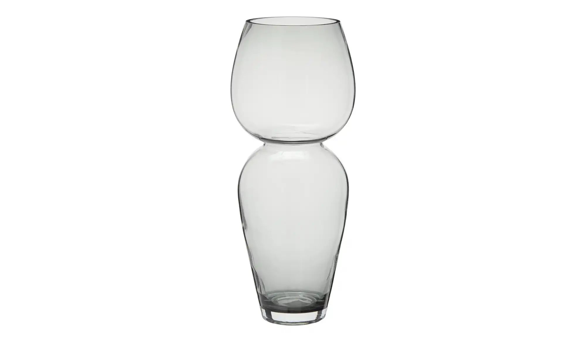 HOME STORY Vase ¦ grau ¦ Glas ¦ Maße (cm): B: 17 H: 41,5 Accessoires > Vase günstig online kaufen