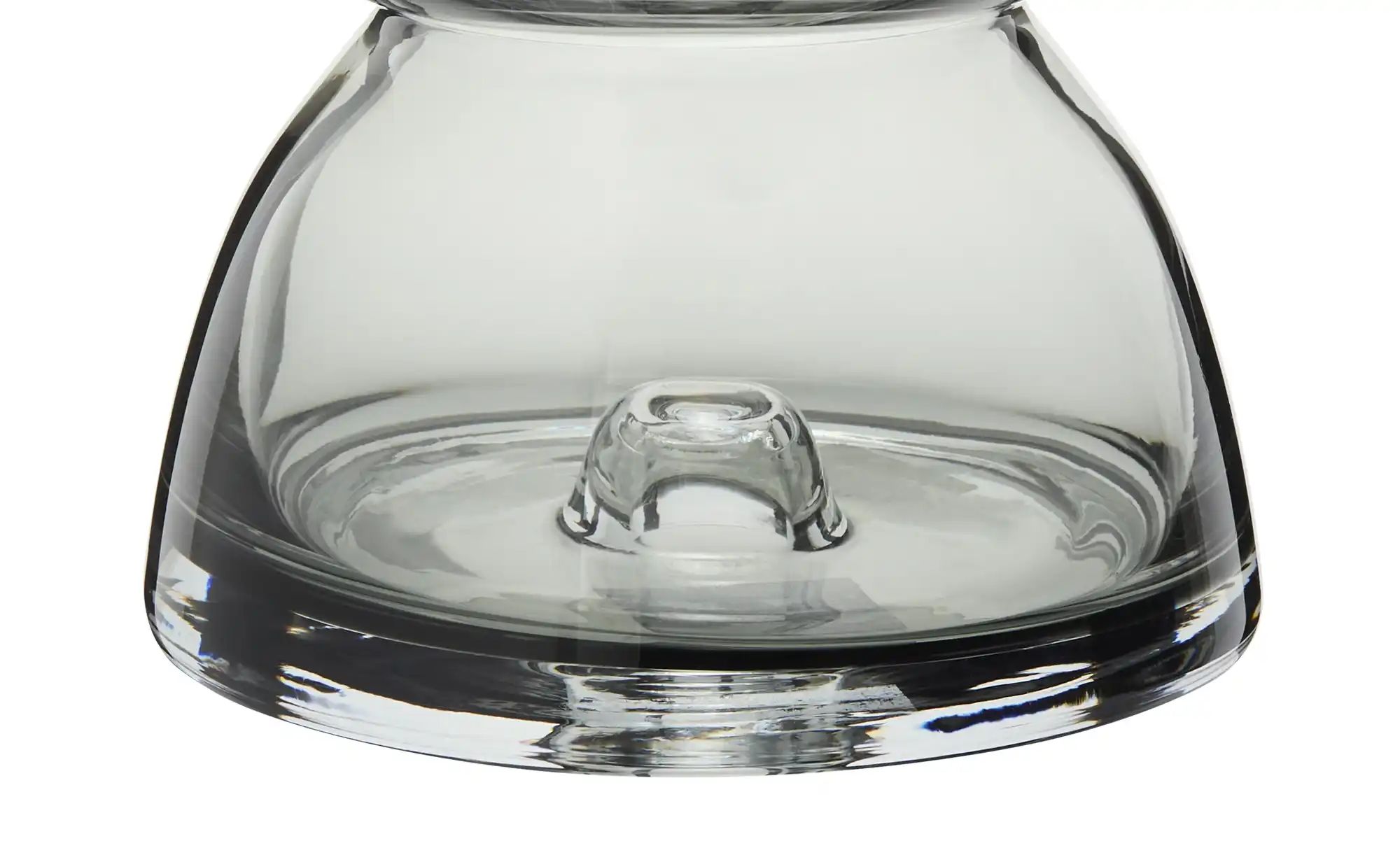 HOME STORY Vase ¦ grau ¦ Glas ¦ Maße (cm): B: 14,5 H: 36 Accessoires > Vase günstig online kaufen