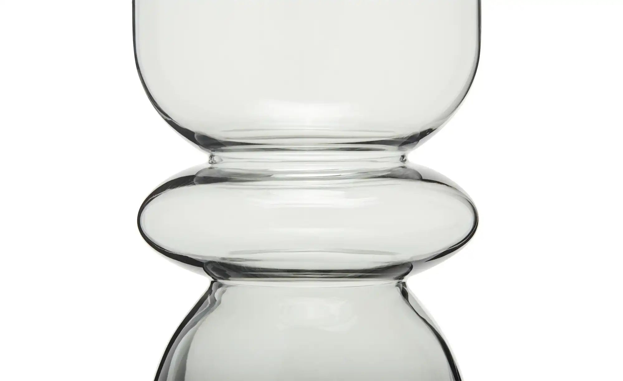 Thumbnail - HOME STORY Vase   ¦ grau ¦ Glas ¦ Maße (cm): B: 14,5 H: 36 Accessoires > Vasen - Höffner