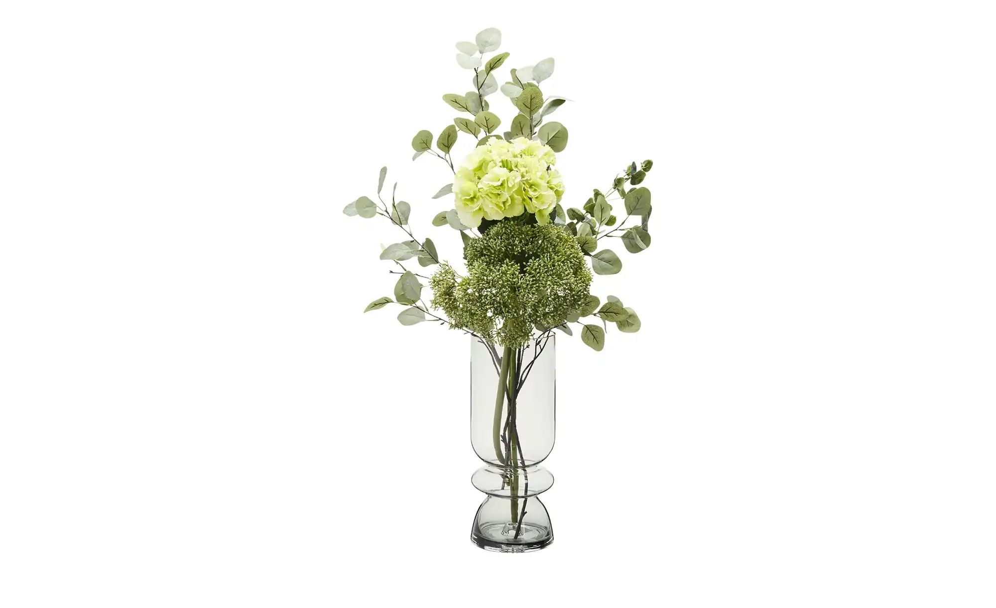 Thumbnail - HOME STORY Vase   ¦ grau ¦ Glas ¦ Maße (cm): B: 14,5 H: 36 Accessoires > Vasen - Höffner