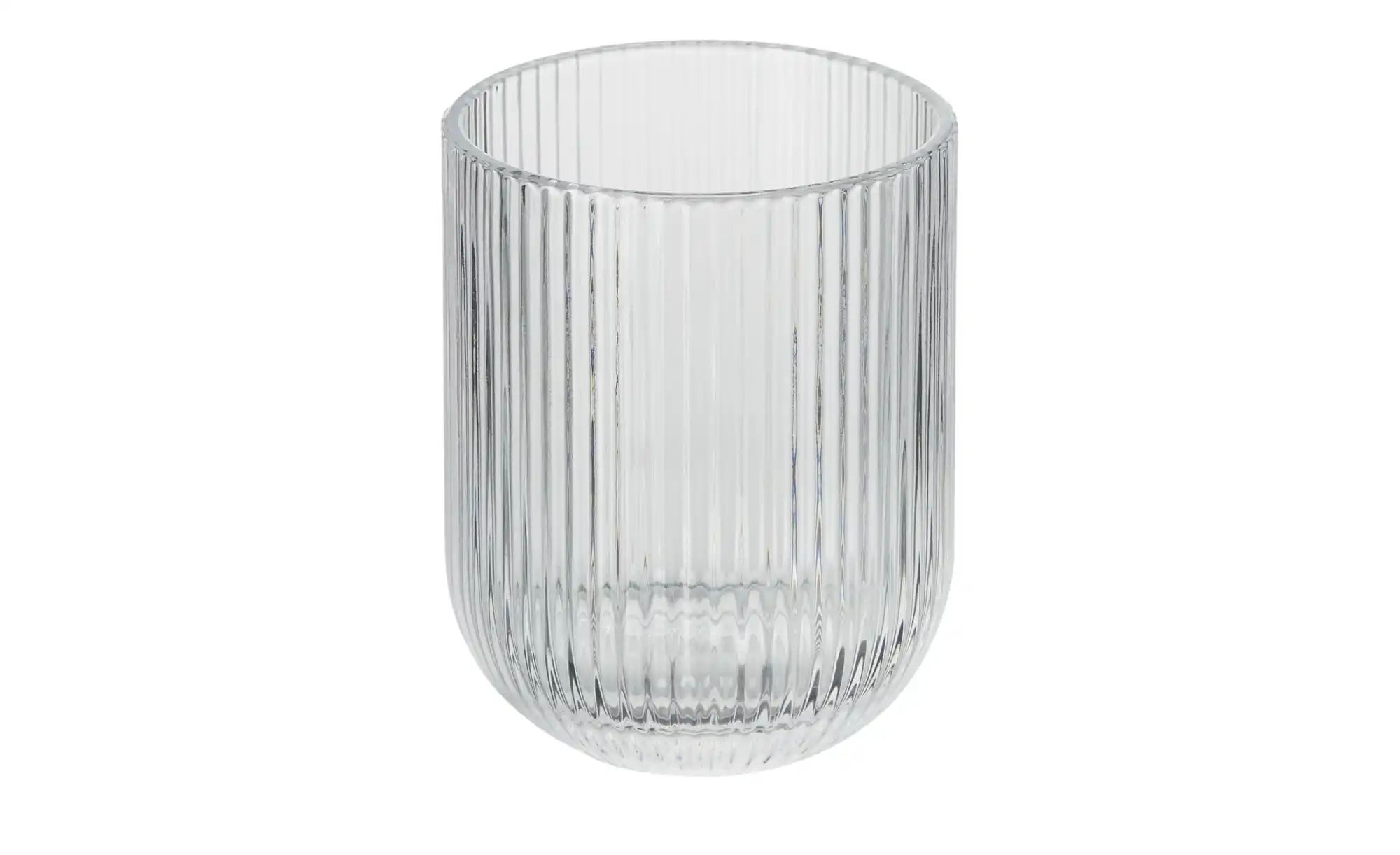 HOME STORY Teelichtglas ¦ transparent/klar ¦ Glas ¦ Maße (cm): B: 7,4 H: 9, günstig online kaufen