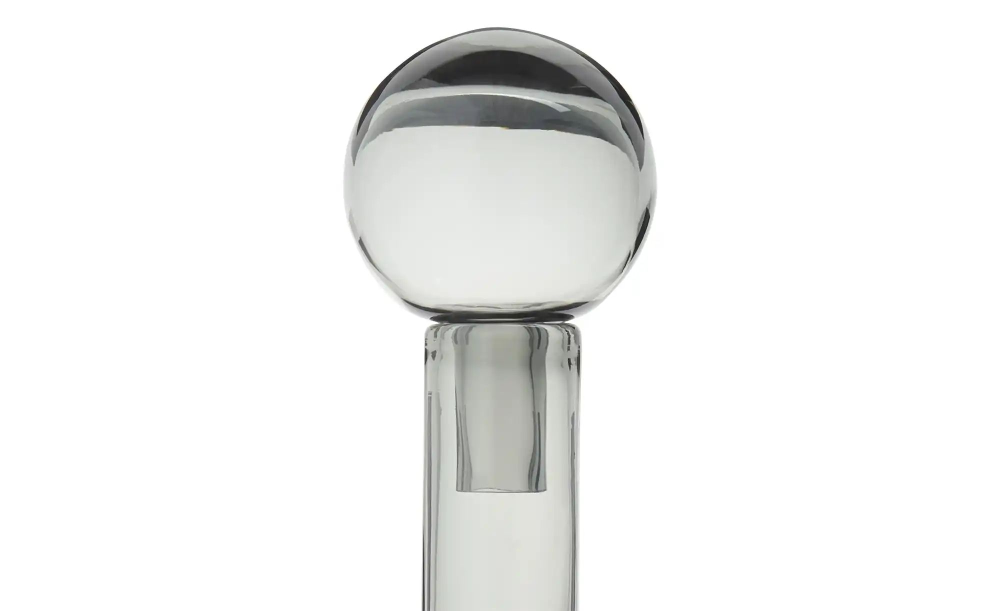 Thumbnail - HOME STORY Vase mit Aufsatz ¦ grau ¦ Glas ¦ Maße (cm): B: 13 H: 42 Accessoires > Vasen - Höffner