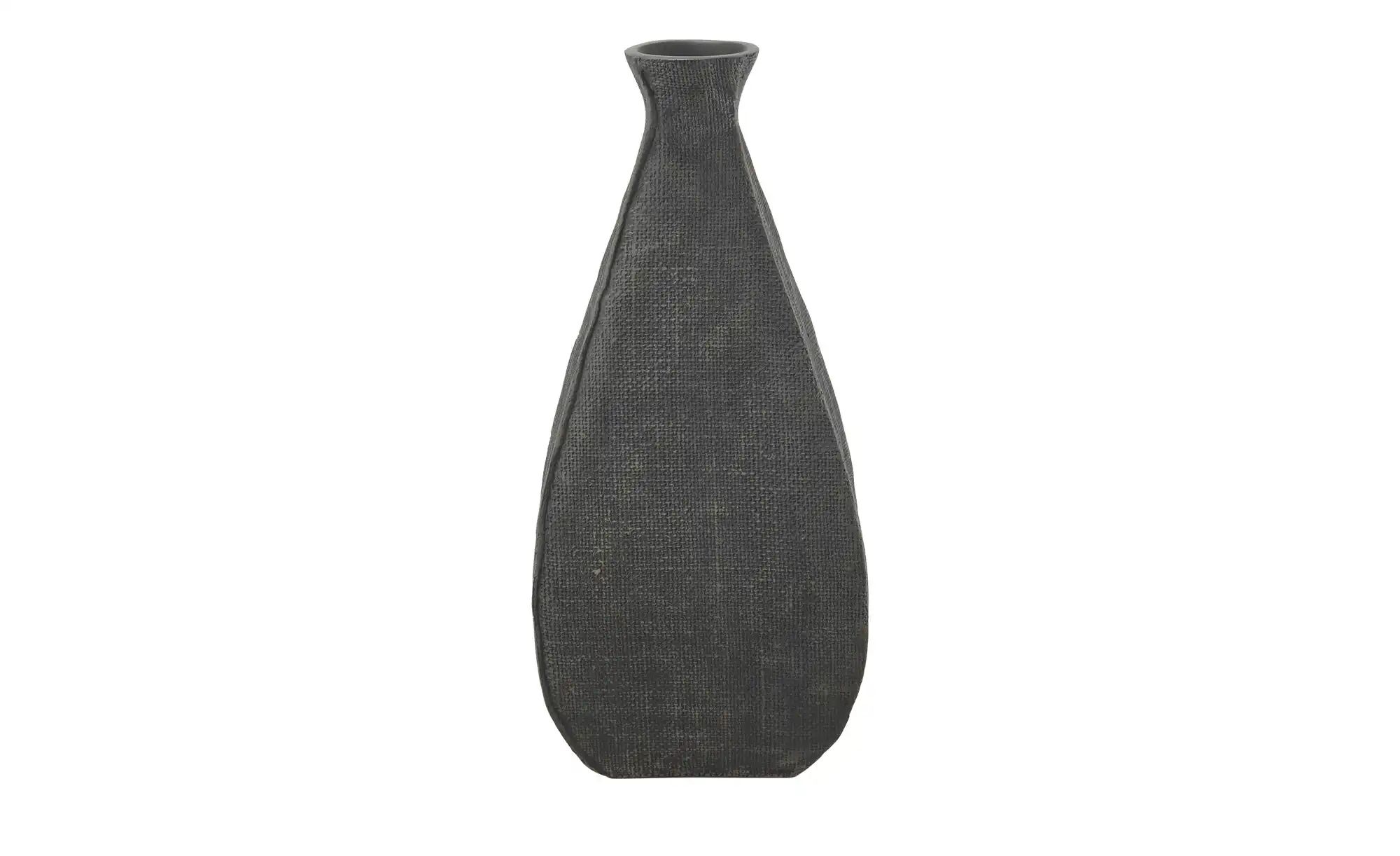 HOME STORY Deko Vase ¦ schwarz ¦ Polyresin (Kunstharz) ¦ Maße (cm): B: 18,5 günstig online kaufen