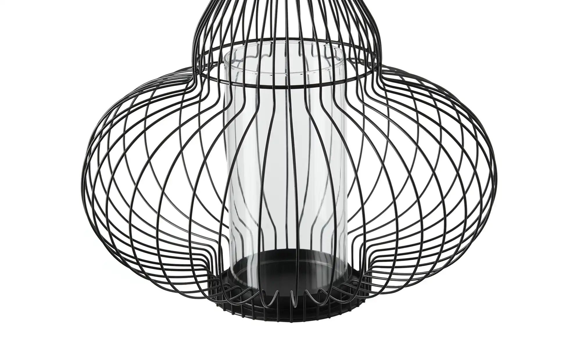 Thumbnail - HOME STORY Windlicht   ¦ schwarz ¦ Eisen,Glas ¦ Maße (cm): B: 34,5 H: 60 Accessoires > Kerzen & Kerzenständer - Höffner