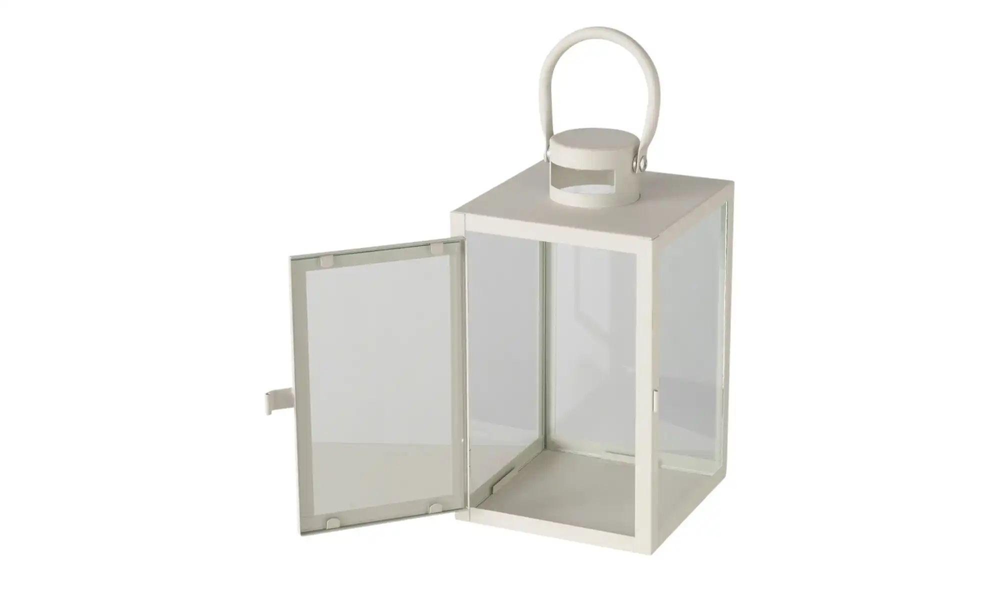 Thumbnail - Laterne  2er-Set   ¦ grau ¦ Eisen,Glas ¦ Maße (cm): B: 14,5 H: 23,8 Accessoires > Kerzen & Kerzenständer - Höffner