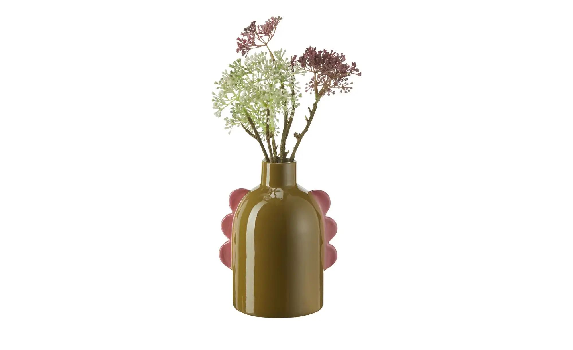 Vase   ¦ braun ¦ Dolomite ¦ Maße (cm): B: 10,5 H: 17 Accessoires > Vasen - günstig online kaufen