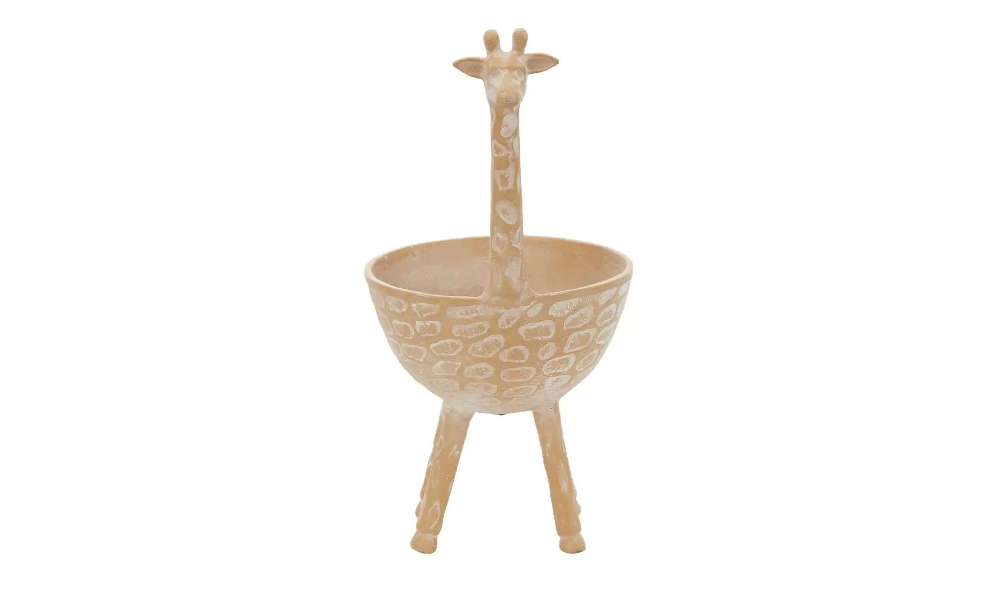 HOME STORY Deko Schale Giraffe ¦ beige ¦ Aluminium ¦ Maße (cm): B: 21 H: 33 T: 16.0 Accessoires > Deko-Schalen - Höffner
