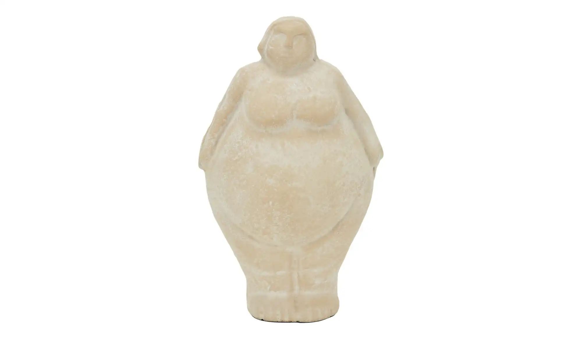HOME STORY Deko Figur   ¦ beige ¦ Aluminium ¦ Maße (cm): B: 16 H: 25 T: 14. günstig online kaufen