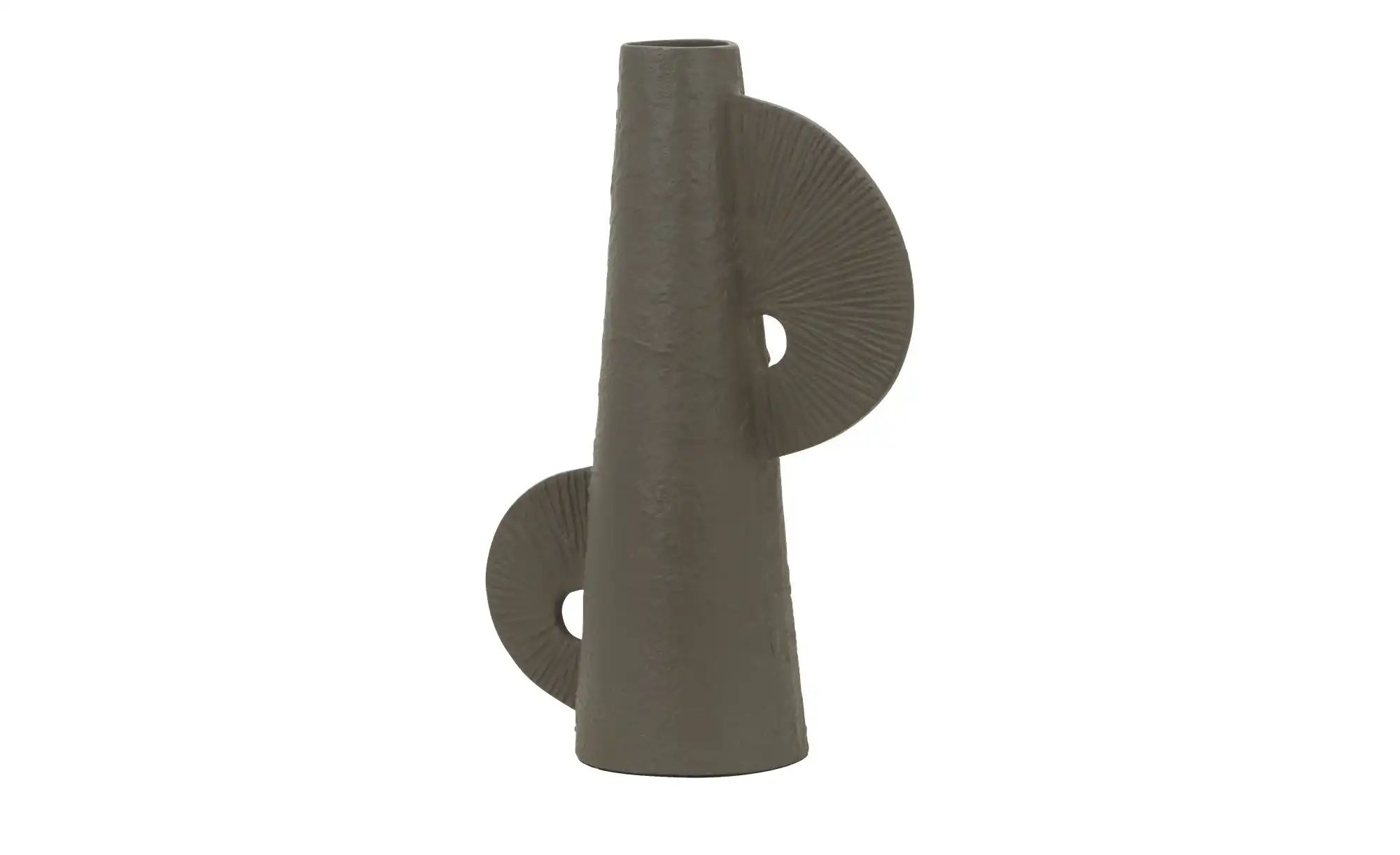 HOME STORY Vase   ¦ grau ¦ Aluminium ¦ Maße (cm): B: 26 H: 40 T: 13.0 Acces günstig online kaufen