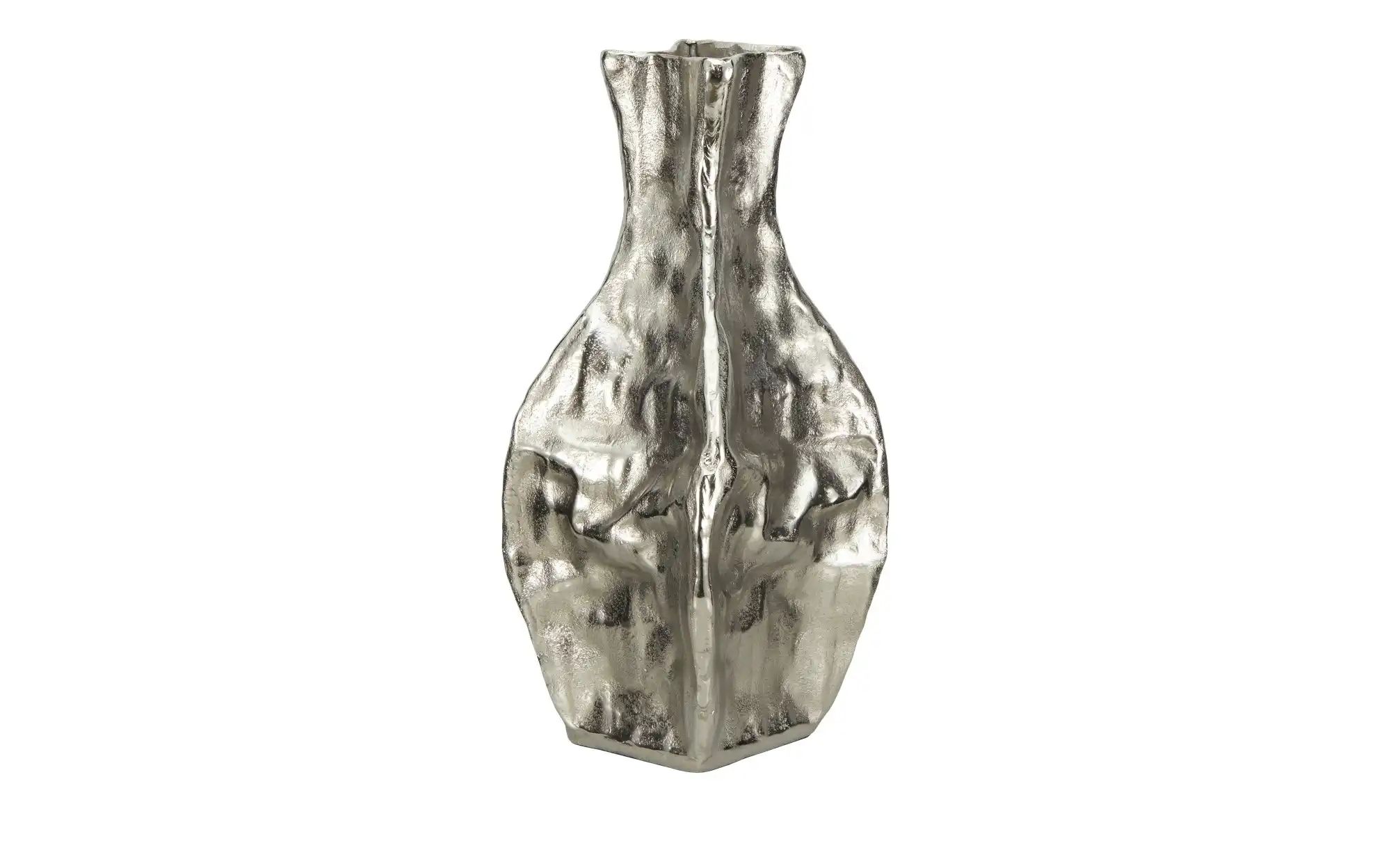 HOME STORY Vase   ¦ silber ¦ Aluminium ¦ Maße (cm): H: 49  Ø: 21 Accessoire günstig online kaufen