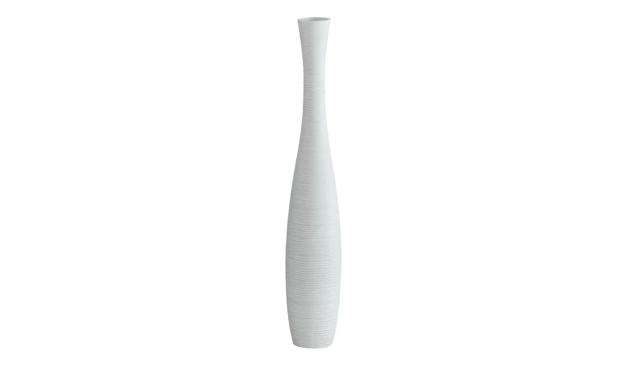 HOME STORY Deko Vase   ¦ weiß ¦ Polyresin (Kunstharz) ¦ Maße (cm): H: 85  Ø günstig online kaufen