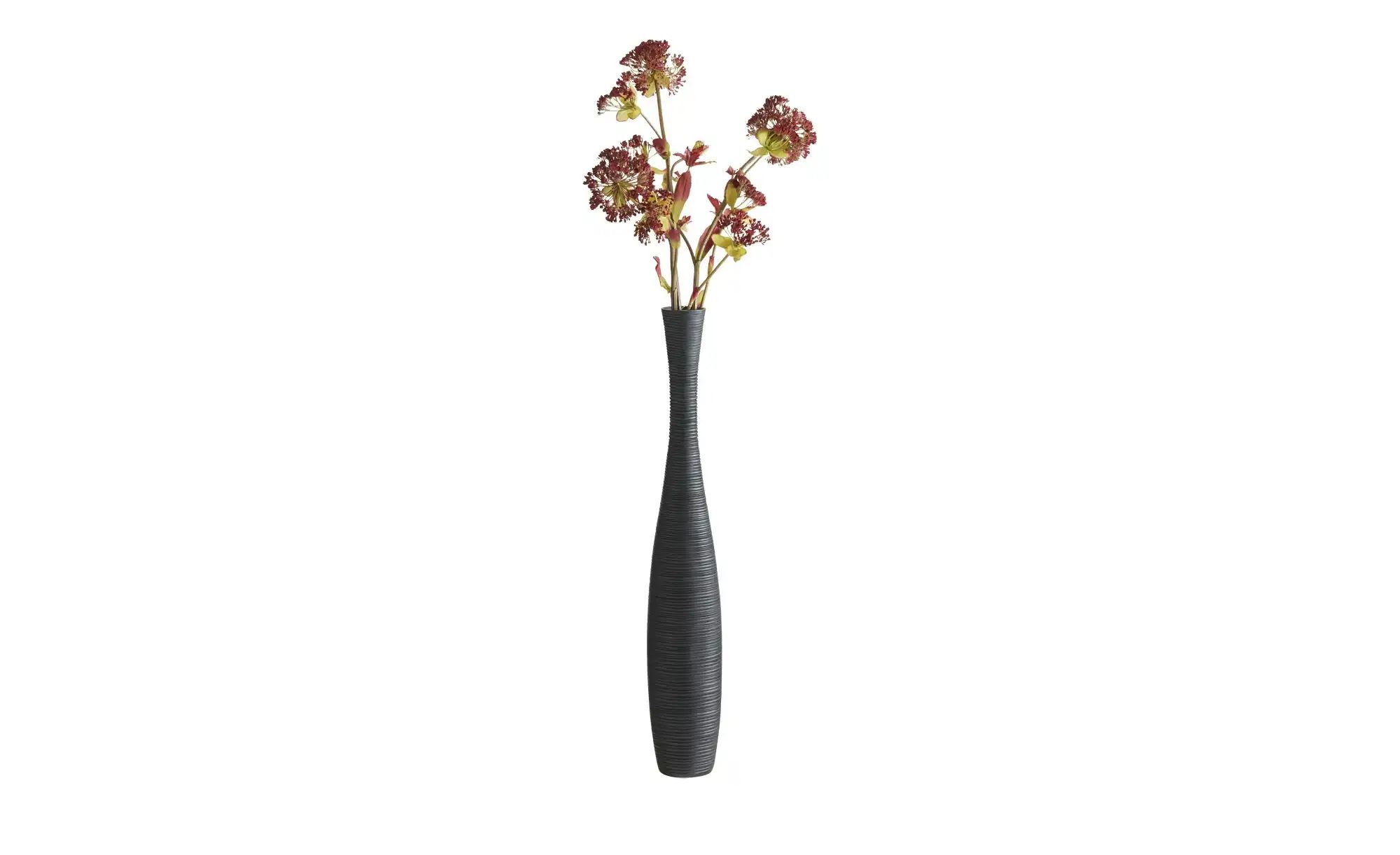 HOME STORY Vase   ¦ schwarz ¦ Polyresin (Kunstharz) ¦ Maße (cm): H: 85  Ø: günstig online kaufen