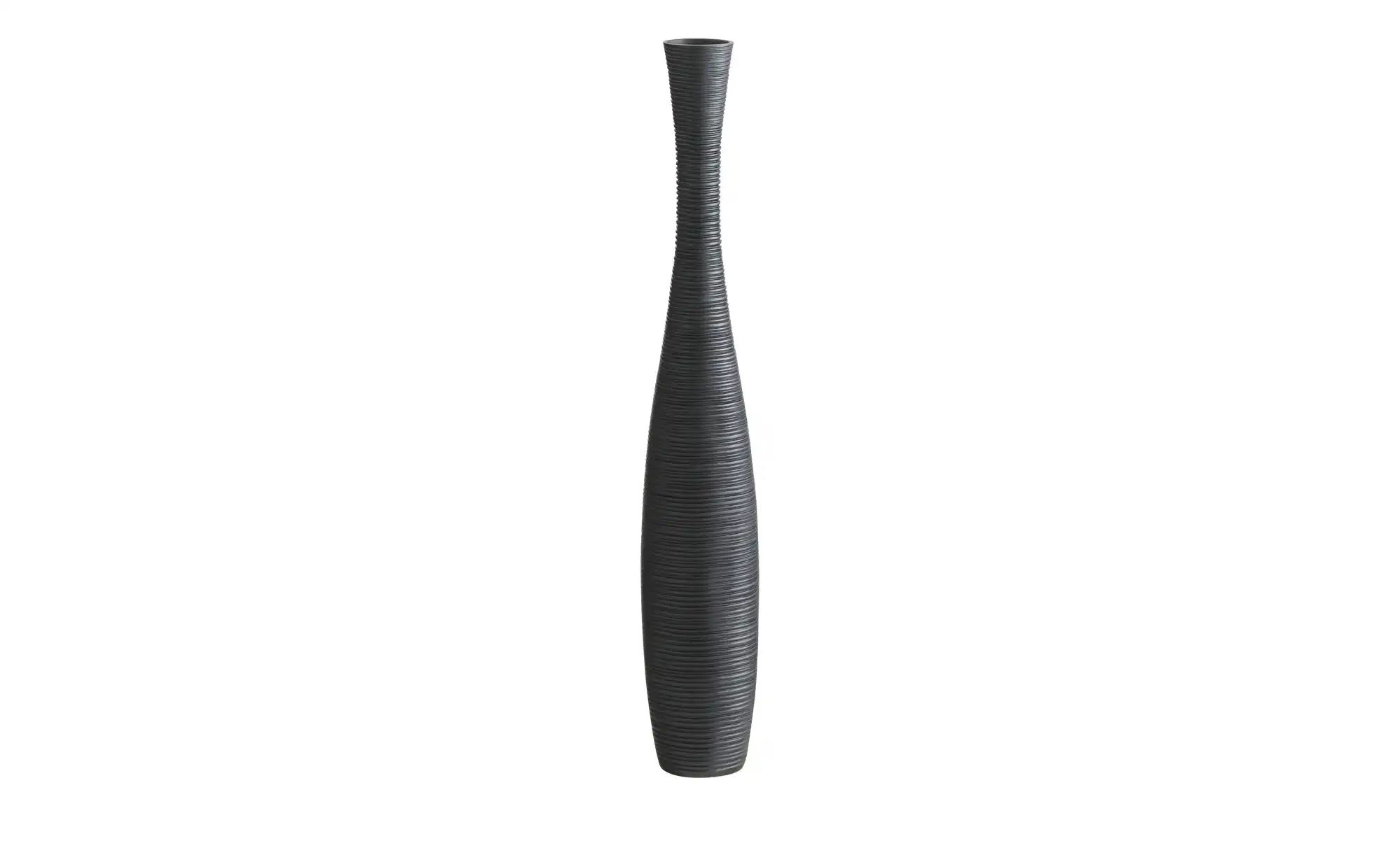 HOME STORY Vase   ¦ schwarz ¦ Polyresin (Kunstharz) ¦ Maße (cm): H: 85  Ø: günstig online kaufen