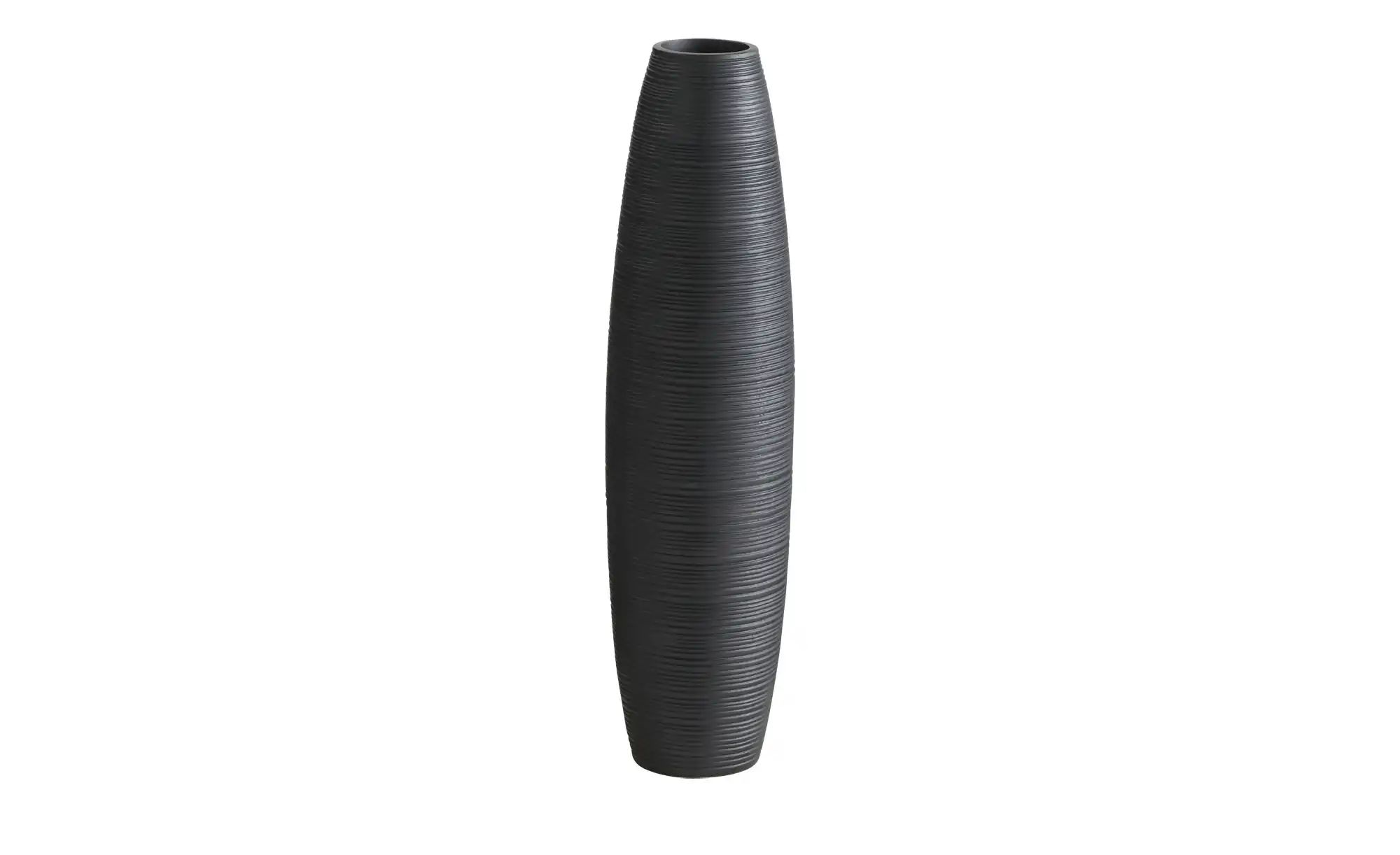 HOME STORY Vase   ¦ schwarz ¦ Polyresin (Kunstharz) ¦ Maße (cm): H: 65  Ø: günstig online kaufen