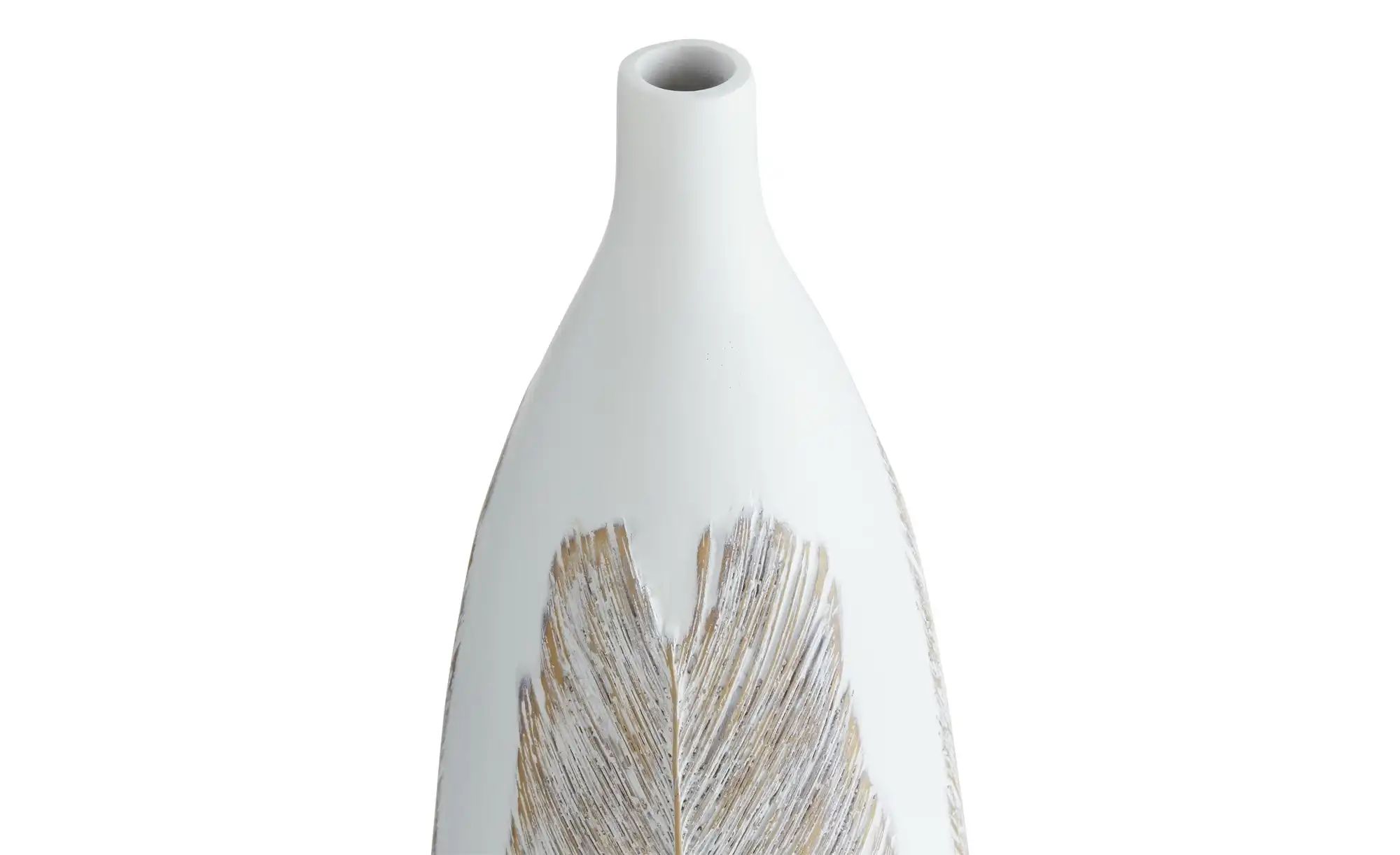 HOME STORY Vase   ¦ weiß ¦ Polyresin (Kunstharz) ¦ Maße (cm): H: 67  Ø: 17 günstig online kaufen