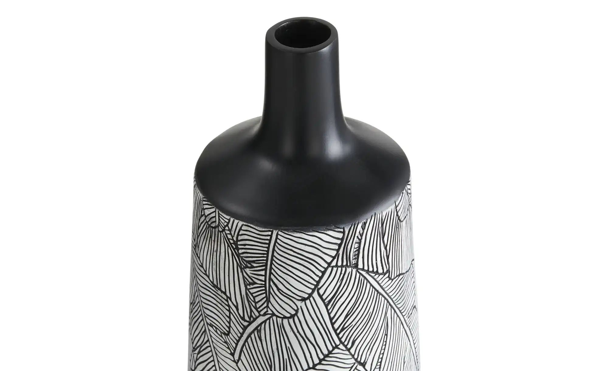 HOME STORY Dekovase   ¦ schwarz ¦ Polyresin (Kunstharz) ¦ Maße (cm): H: 68 günstig online kaufen