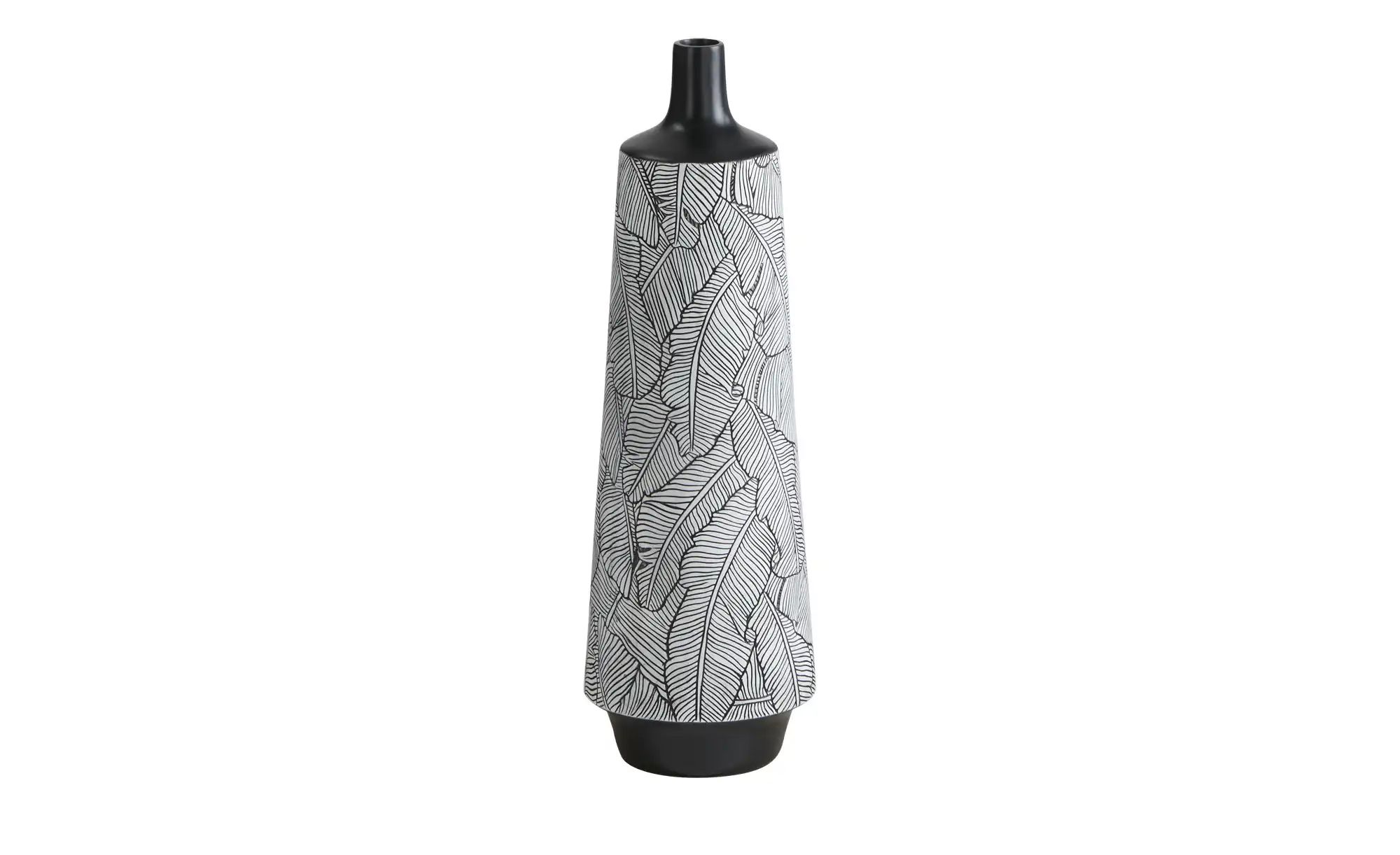 HOME STORY Dekovase   ¦ schwarz ¦ Polyresin (Kunstharz) ¦ Maße (cm): H: 58 günstig online kaufen