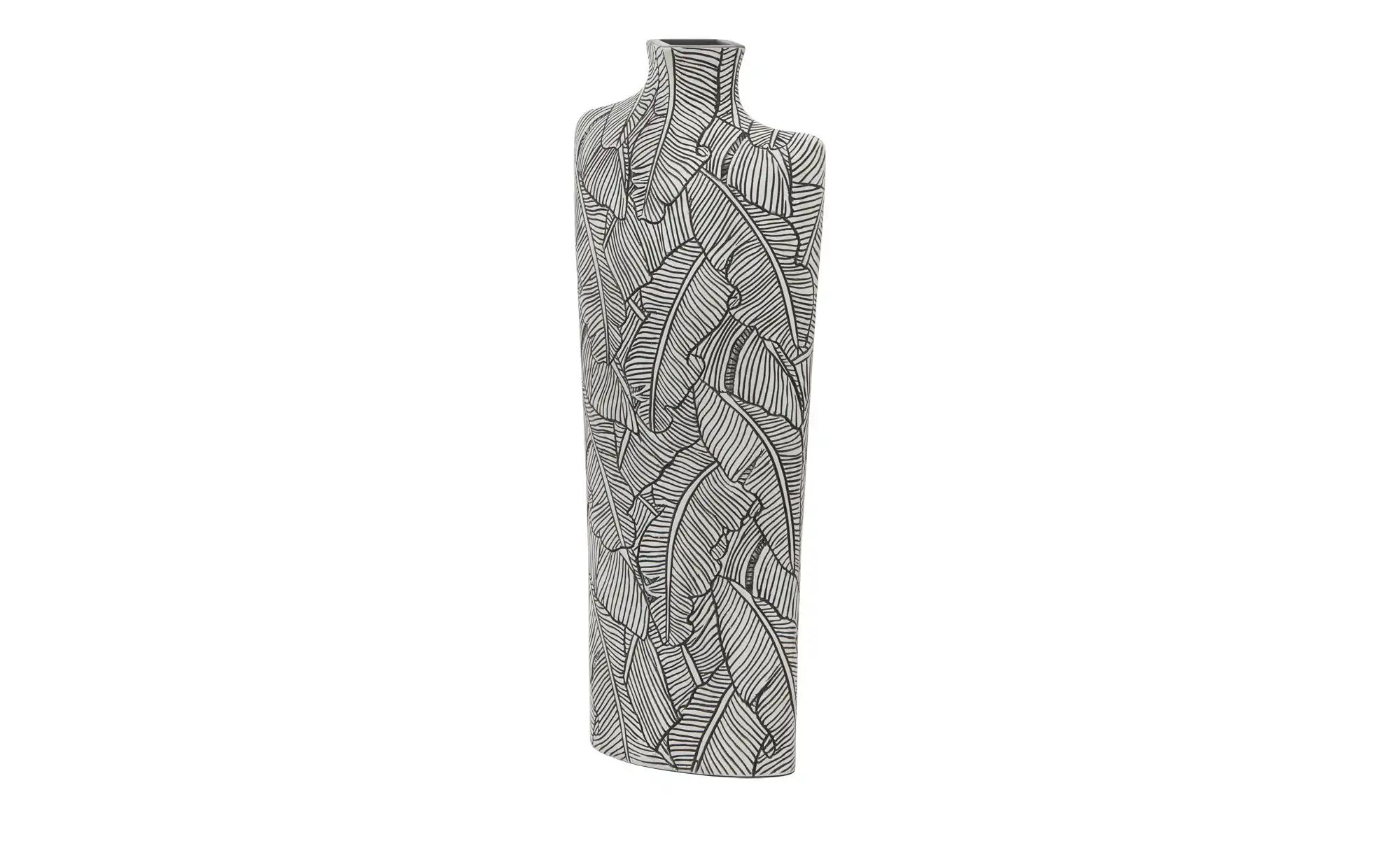 HOME STORY Dekovase   ¦ schwarz ¦ Polyresin (Kunstharz) ¦ Maße (cm): B: 20, günstig online kaufen