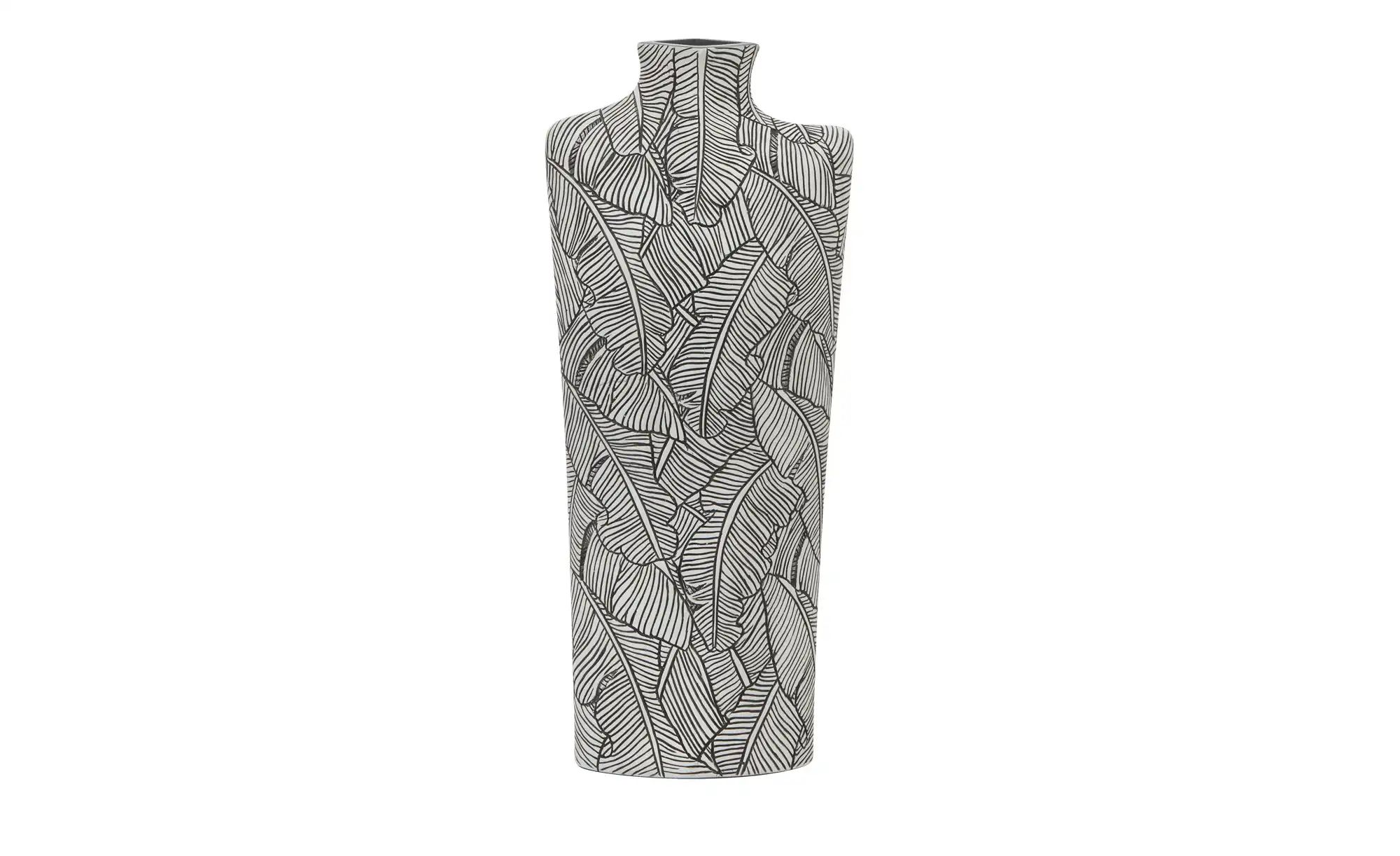 HOME STORY Dekovase   ¦ schwarz ¦ Polyresin (Kunstharz) ¦ Maße (cm): B: 20, günstig online kaufen