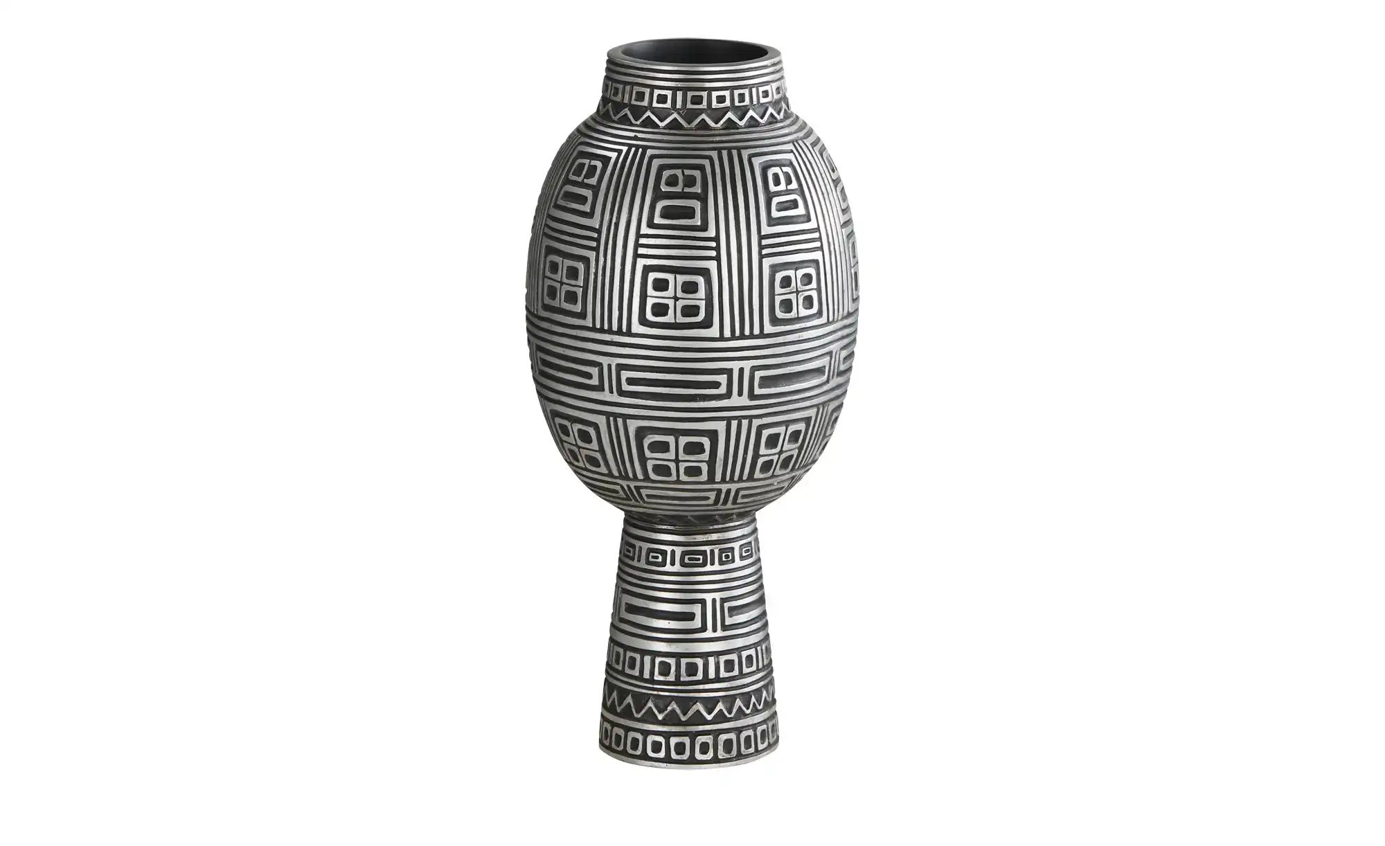 HOME STORY Deko Vase   ¦ schwarz ¦ Polyresin (Kunstharz) ¦ Maße (cm): H: 51 günstig online kaufen