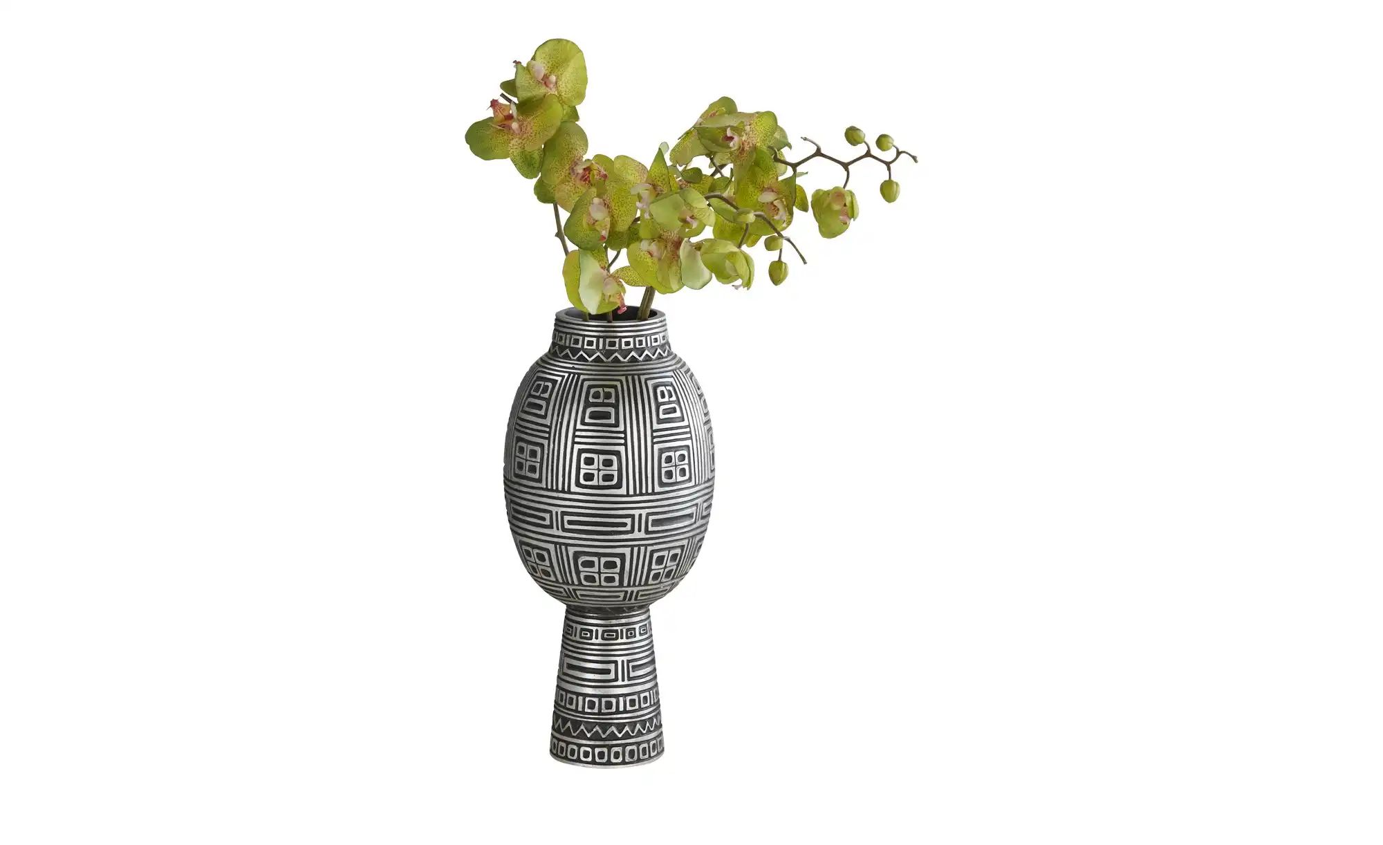 HOME STORY Deko Vase   ¦ schwarz ¦ Polyresin (Kunstharz) ¦ Maße (cm): H: 51 günstig online kaufen