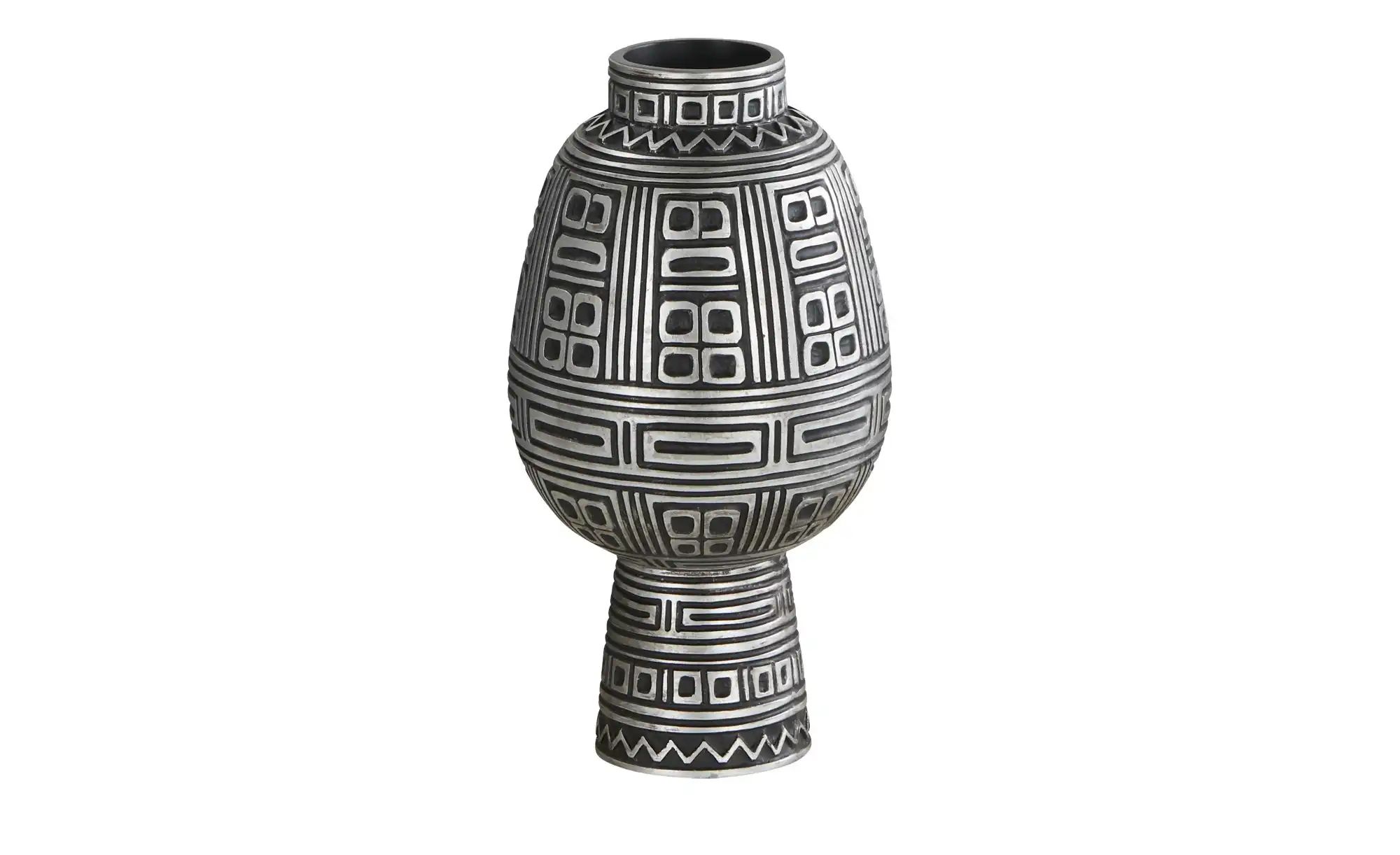 HOME STORY Deko Vase   ¦ schwarz ¦ Polyresin (Kunstharz) ¦ Maße (cm): H: 38 günstig online kaufen